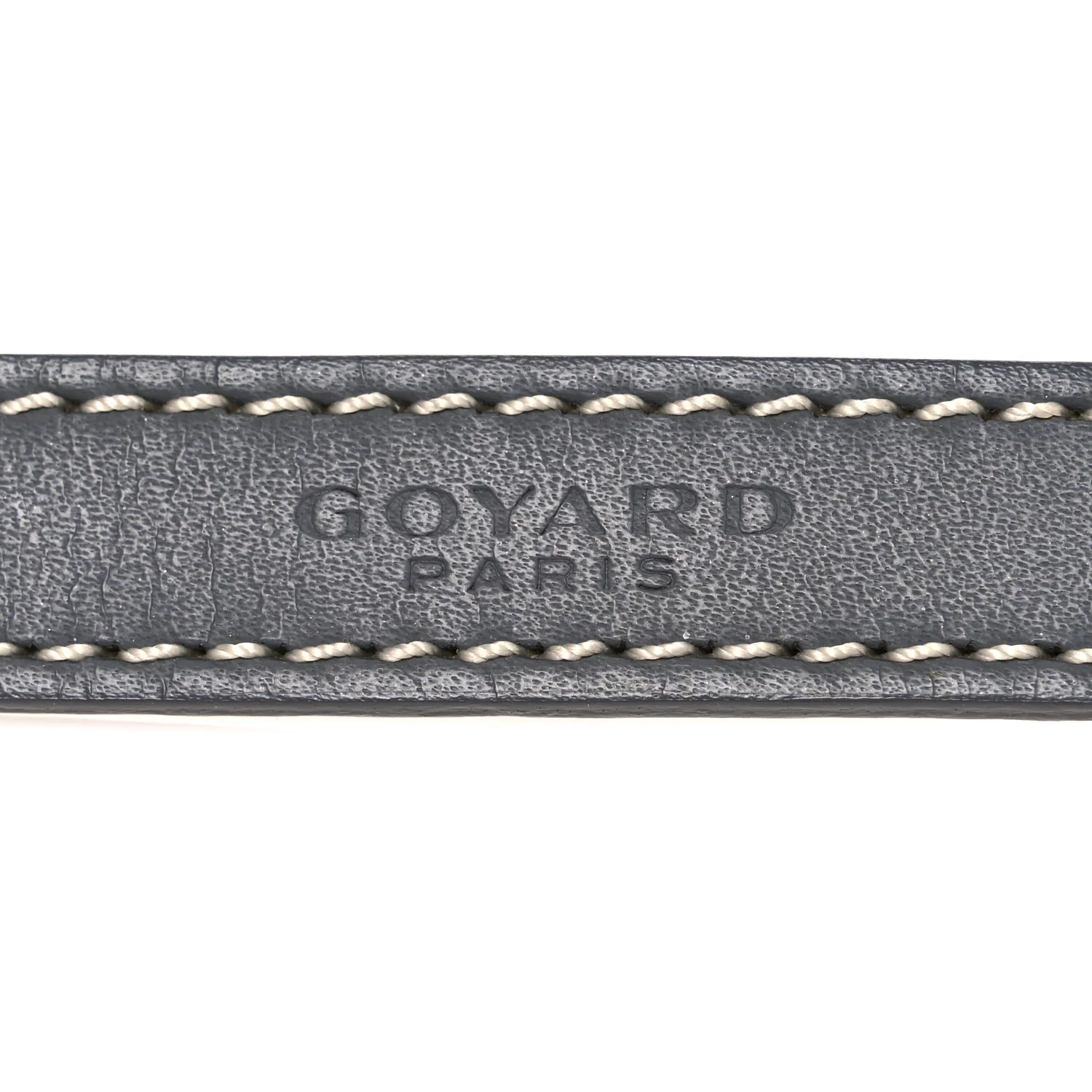 Calfskin Adjustable Shoulder Strap Grey - Image 4