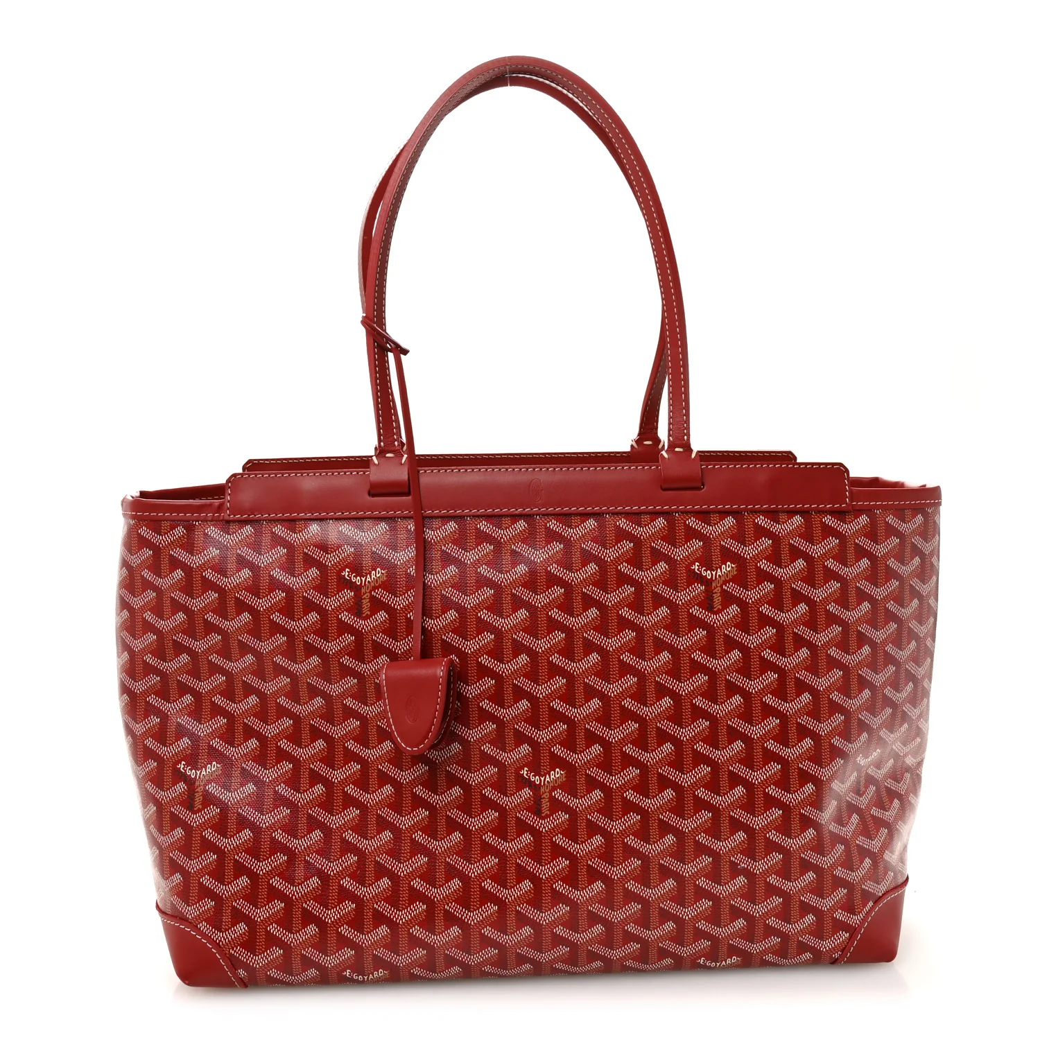 Goyardine Bellechasse Biaude MM Tote Red