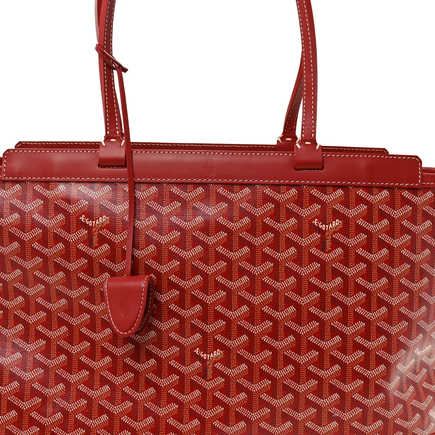 Goyardine Bellechasse Biaude MM Tote Red - Image 7