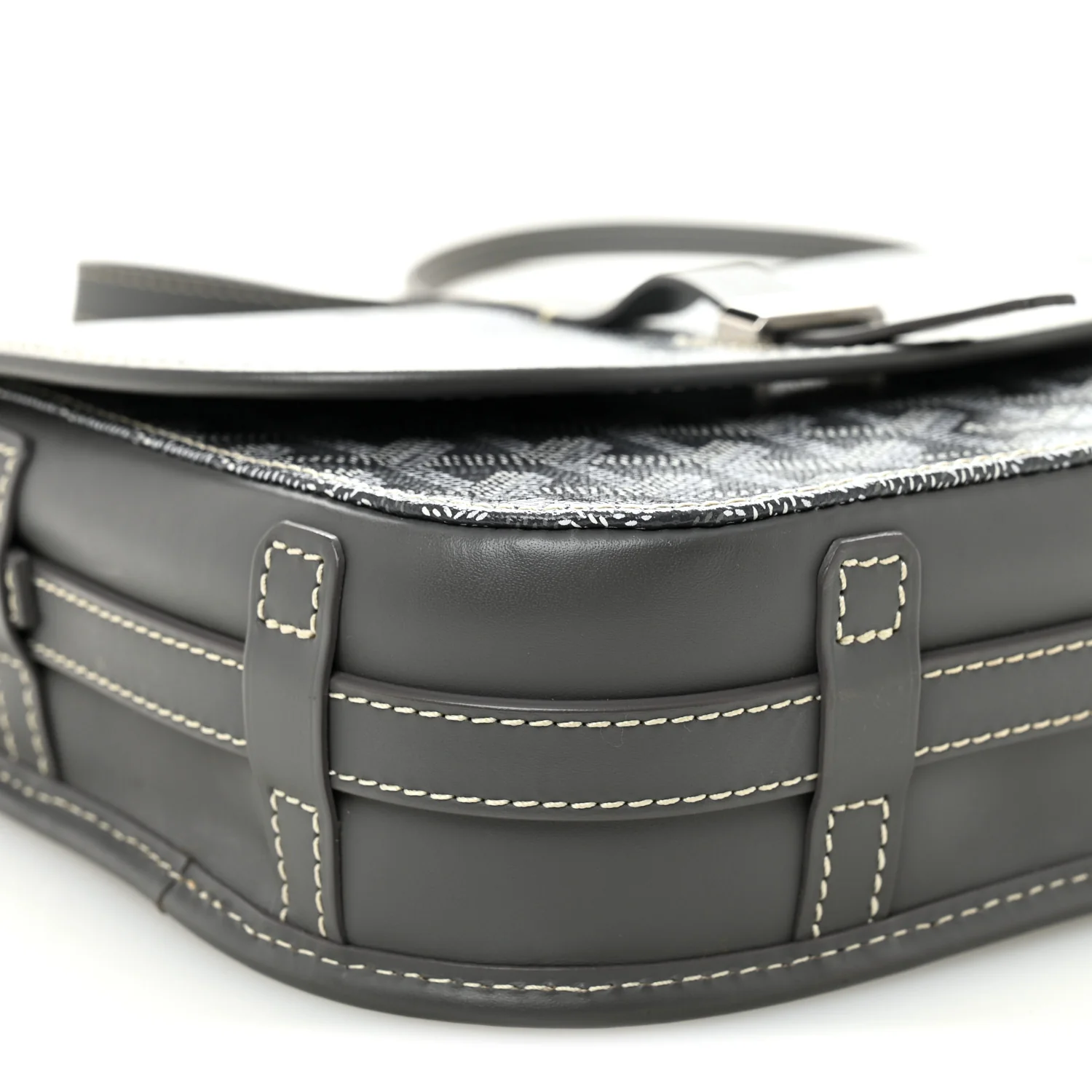 Goyardine Belvedere II PM Messenger Bag Gray - Image 8