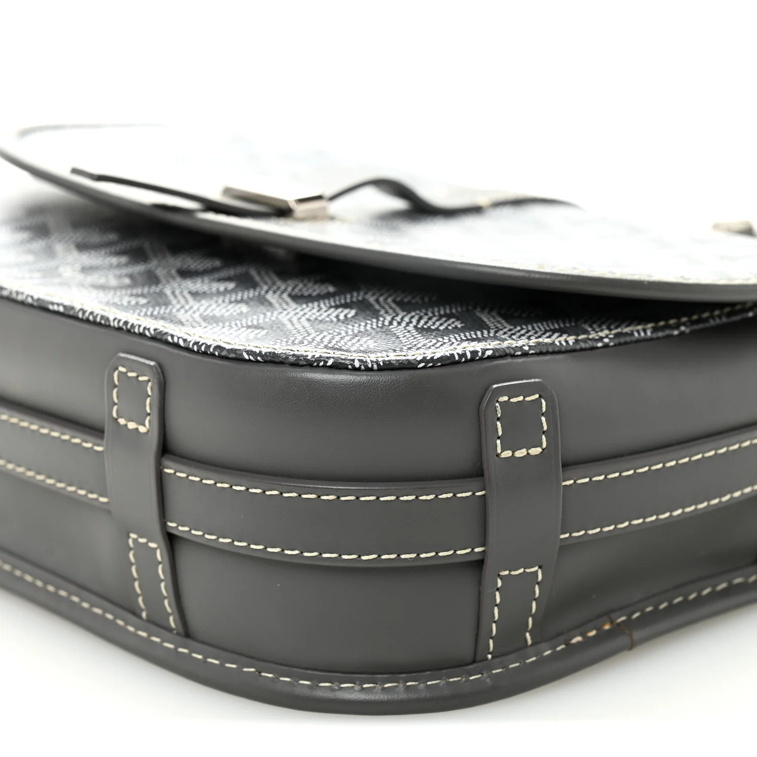 Goyardine Belvedere II PM Messenger Bag Gray - Image 9