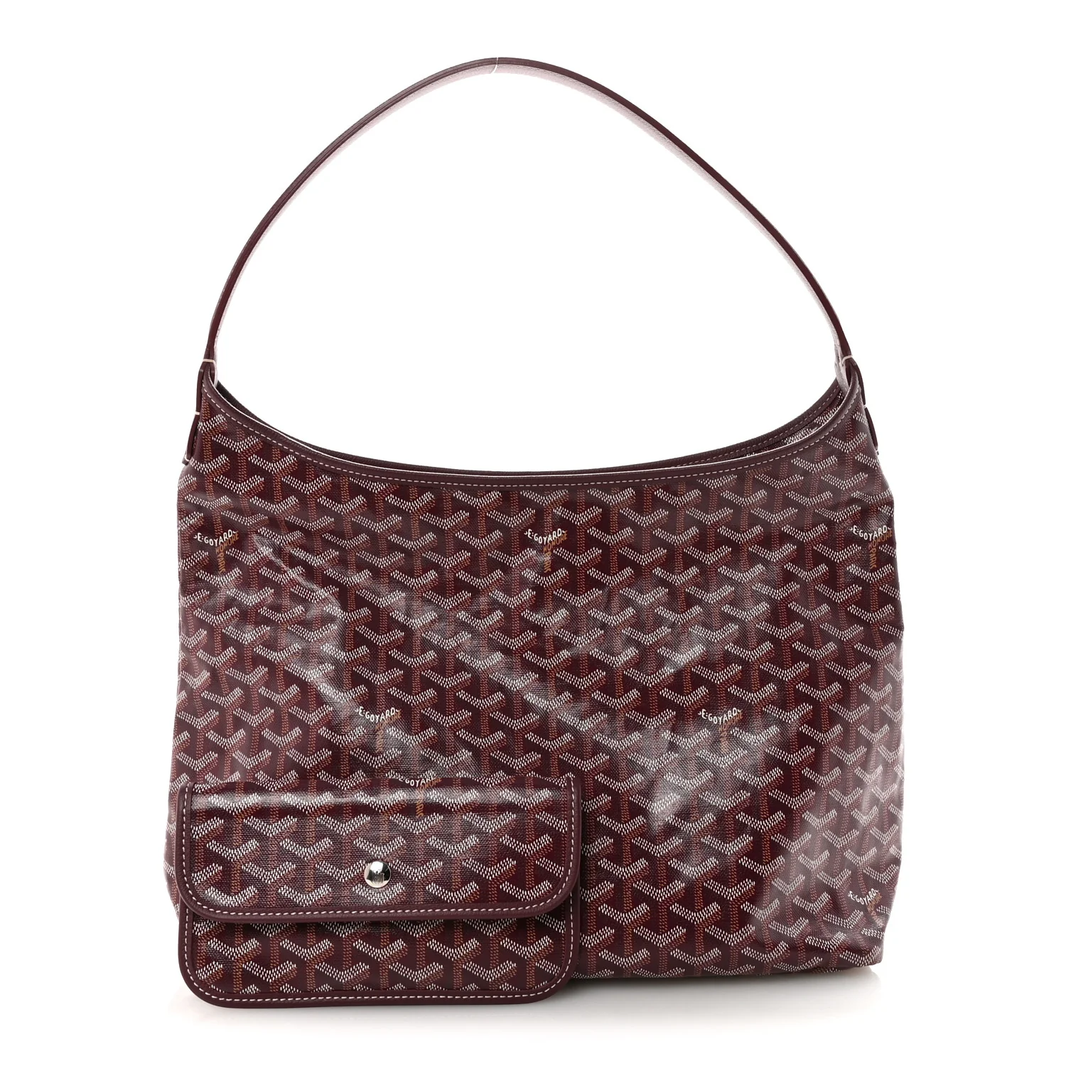 Goyardine Boheme Hobo Burgundy - Image 3