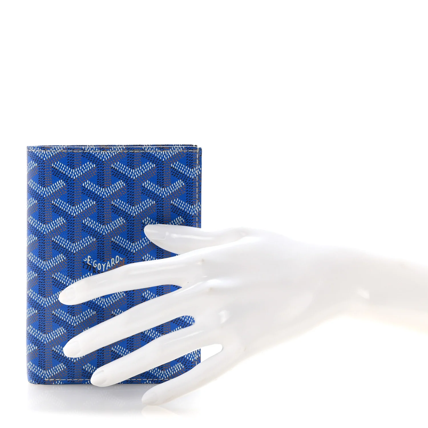Goyardine Grenelle Passport Wallet Sky Blue - Image 2