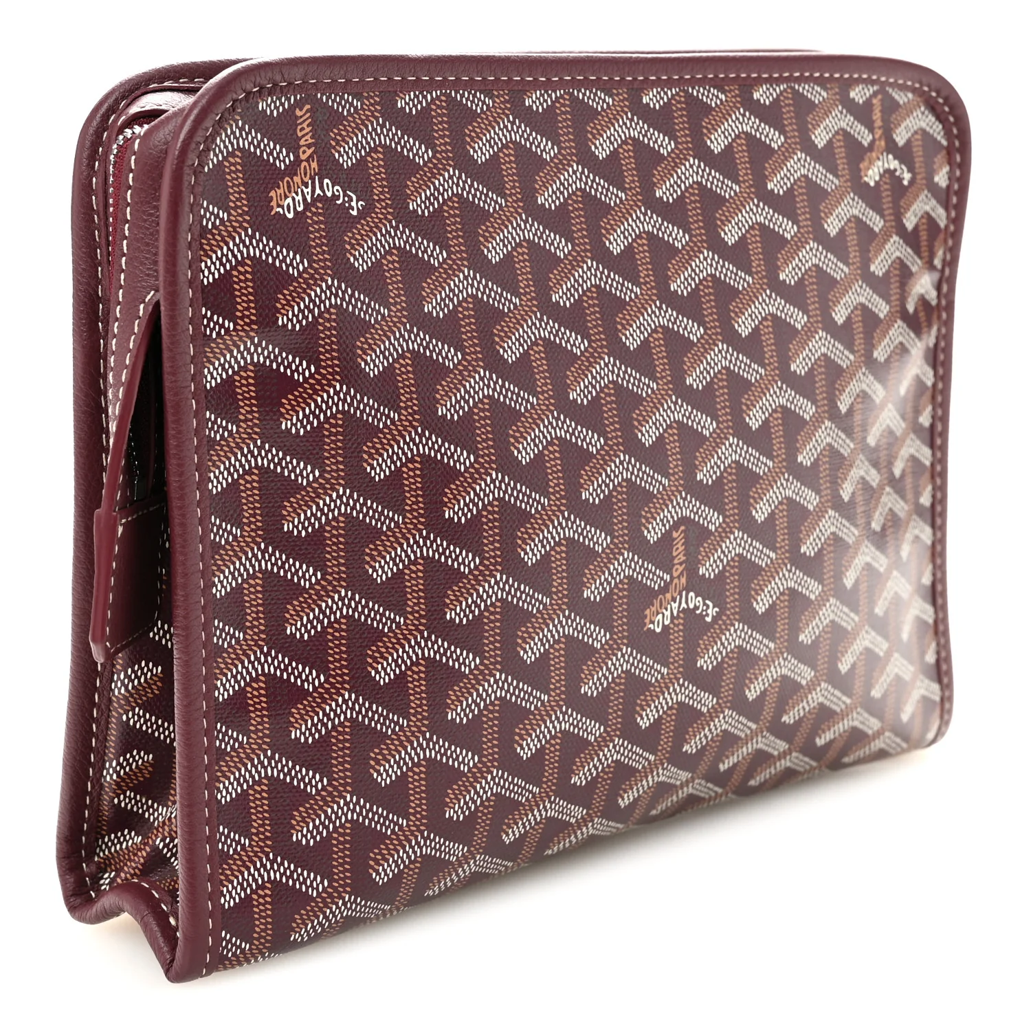 Goyardine Jouvence GM Toiletry Pouch Burgundy - Image 2