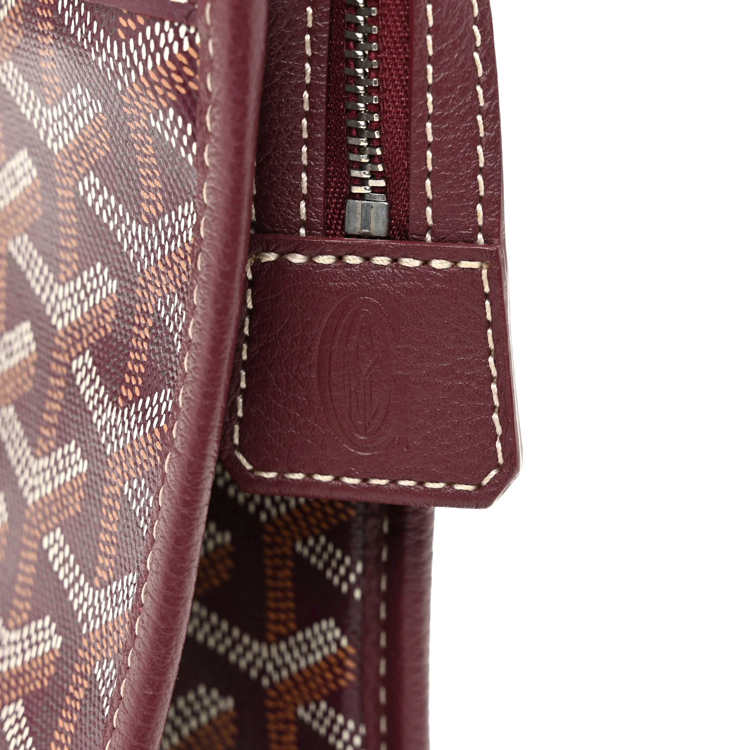 Goyardine Jouvence GM Toiletry Pouch Burgundy - Image 5
