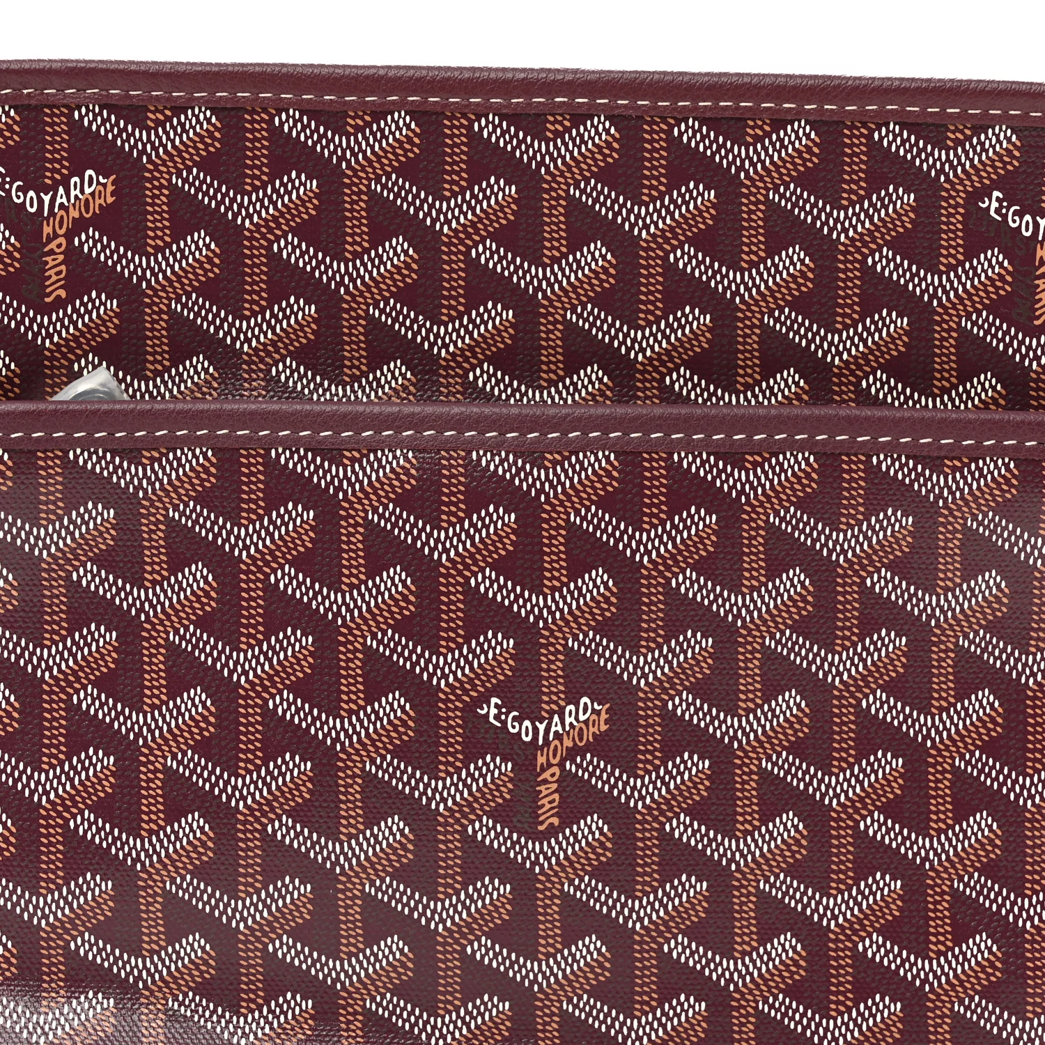 Goyardine Jouvence GM Toiletry Pouch Burgundy - Image 6