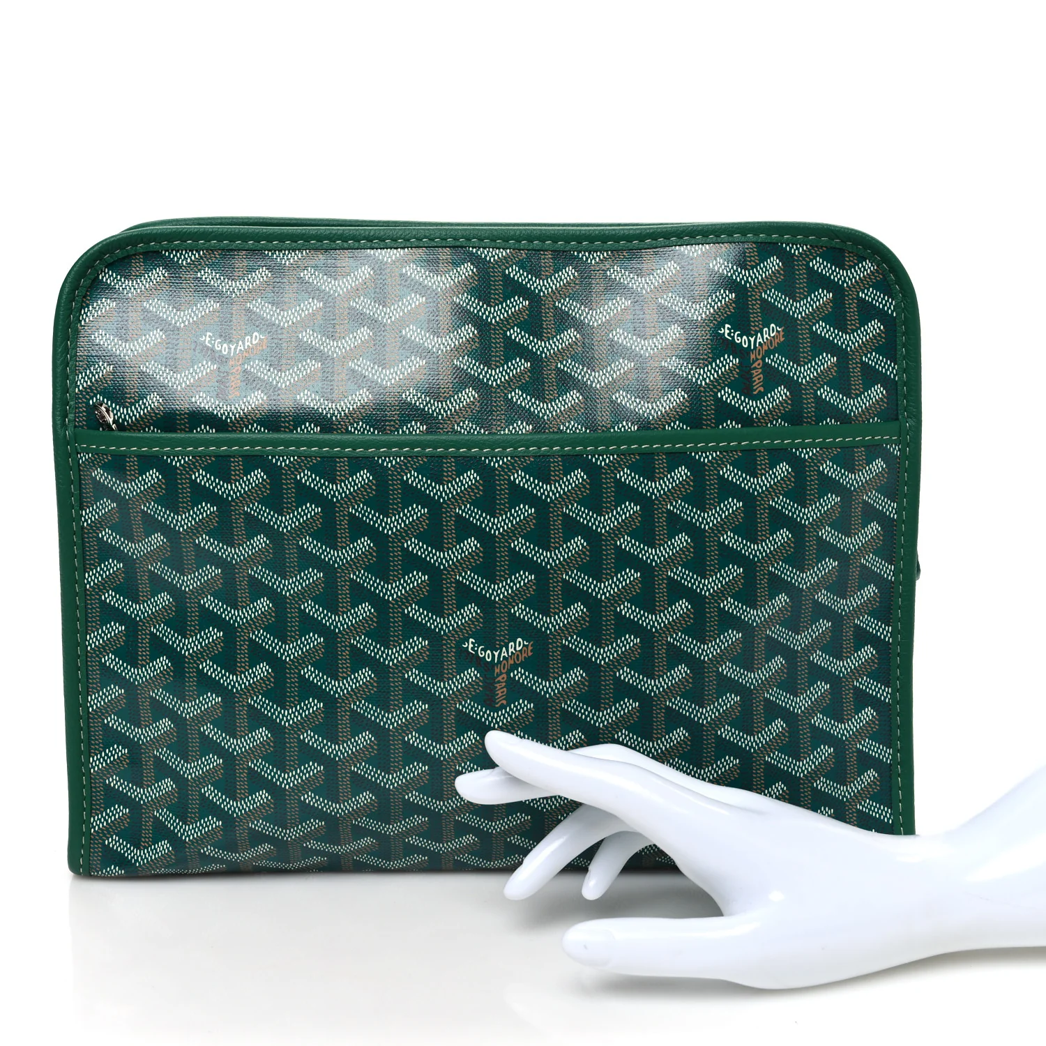 Goyardine Jouvence Toiletry Pouch Green - Image 2