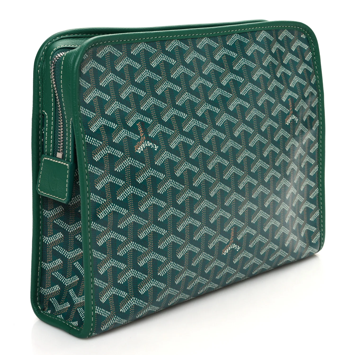 Goyardine Jouvence Toiletry Pouch Green - Image 3