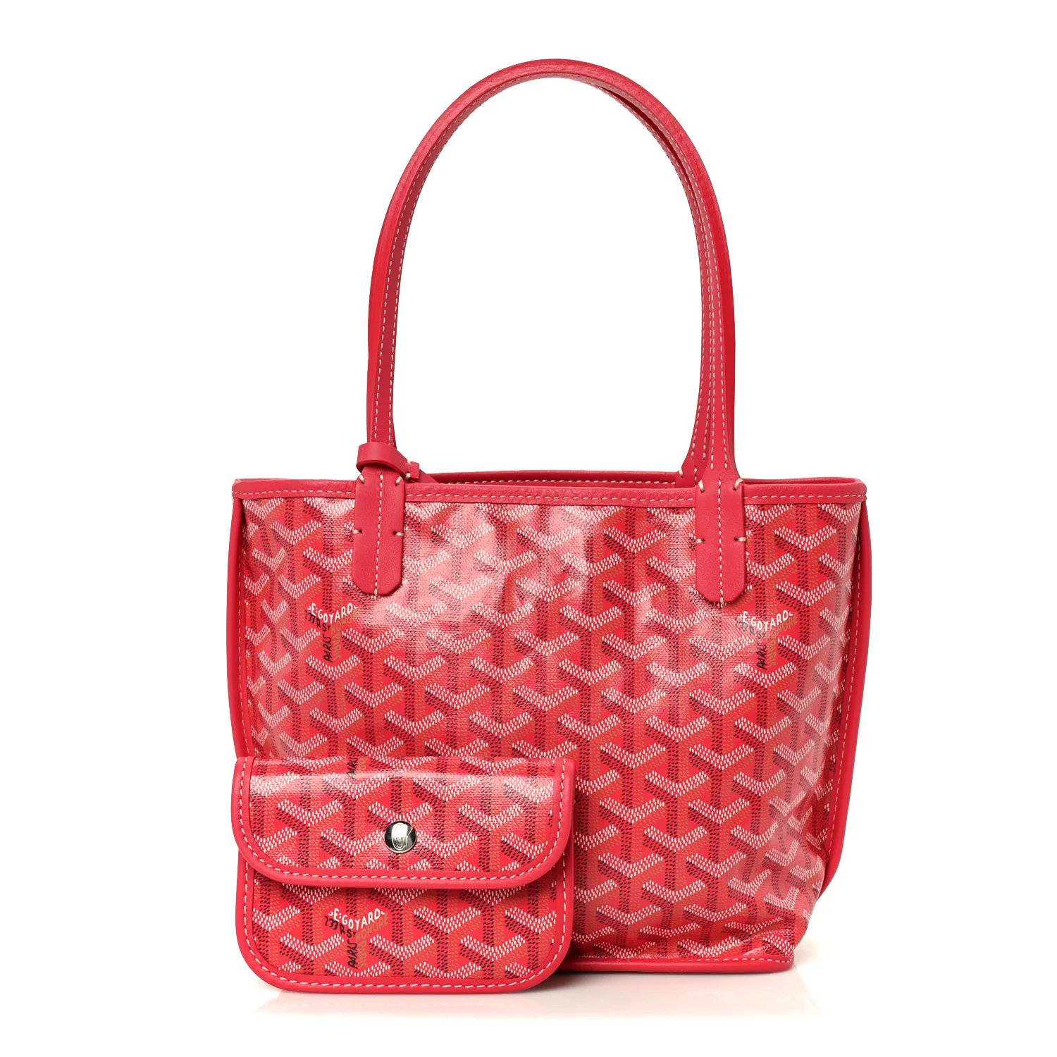 Goyardine Le Jardin Reversible Mini Anjou Fuchsia - Image 3