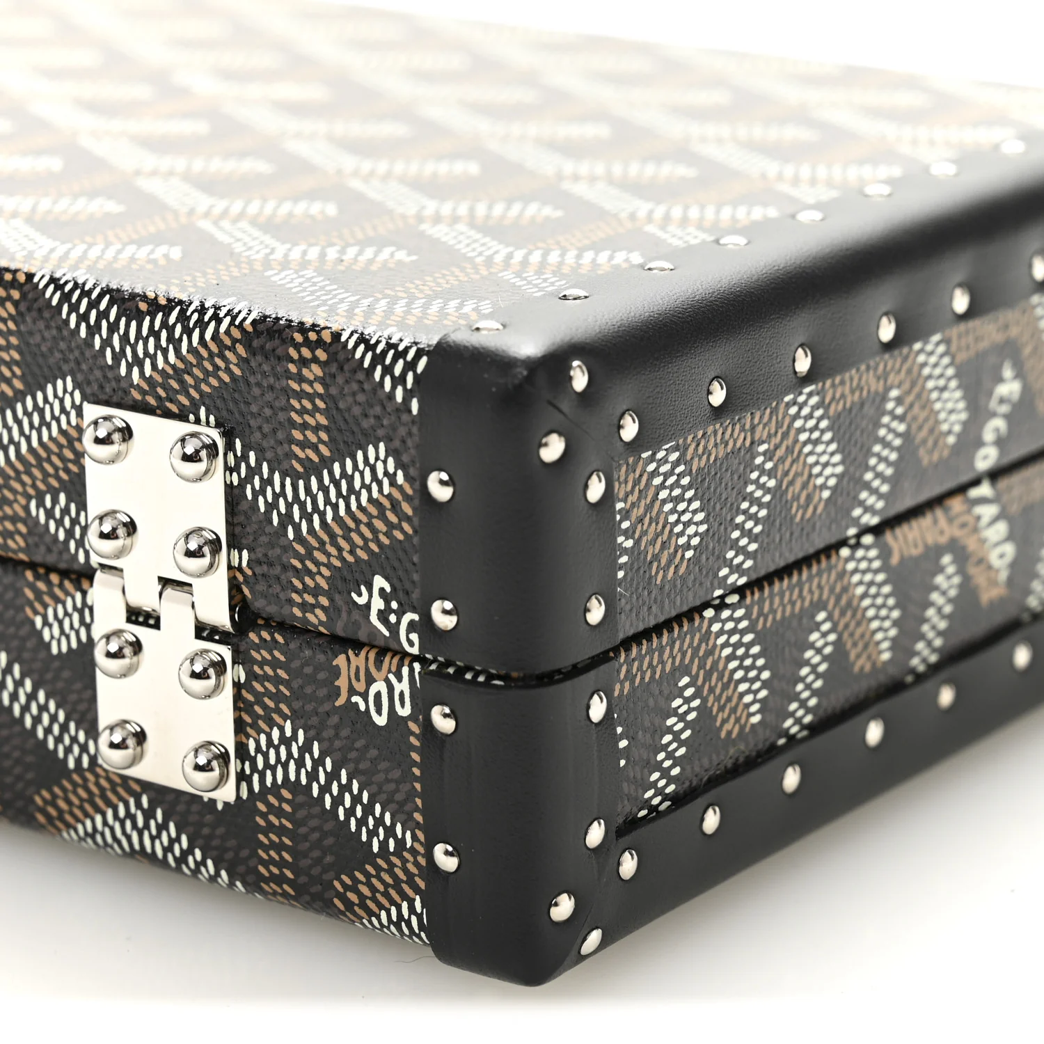Goyardine Minaudiere Trunk Bag Black - Image 10