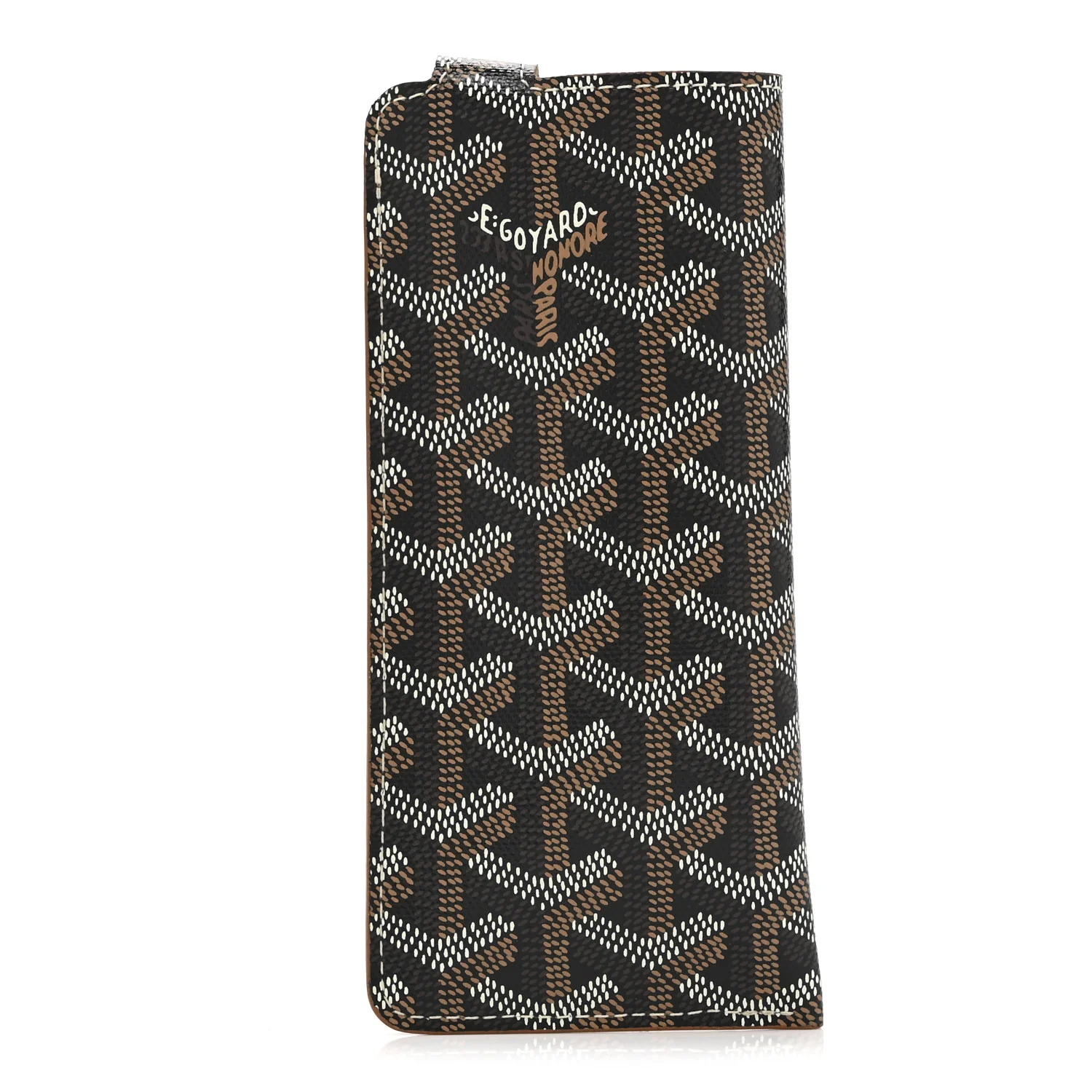 Goyardine Montmartre Glasses Case Black Gold - Image 3
