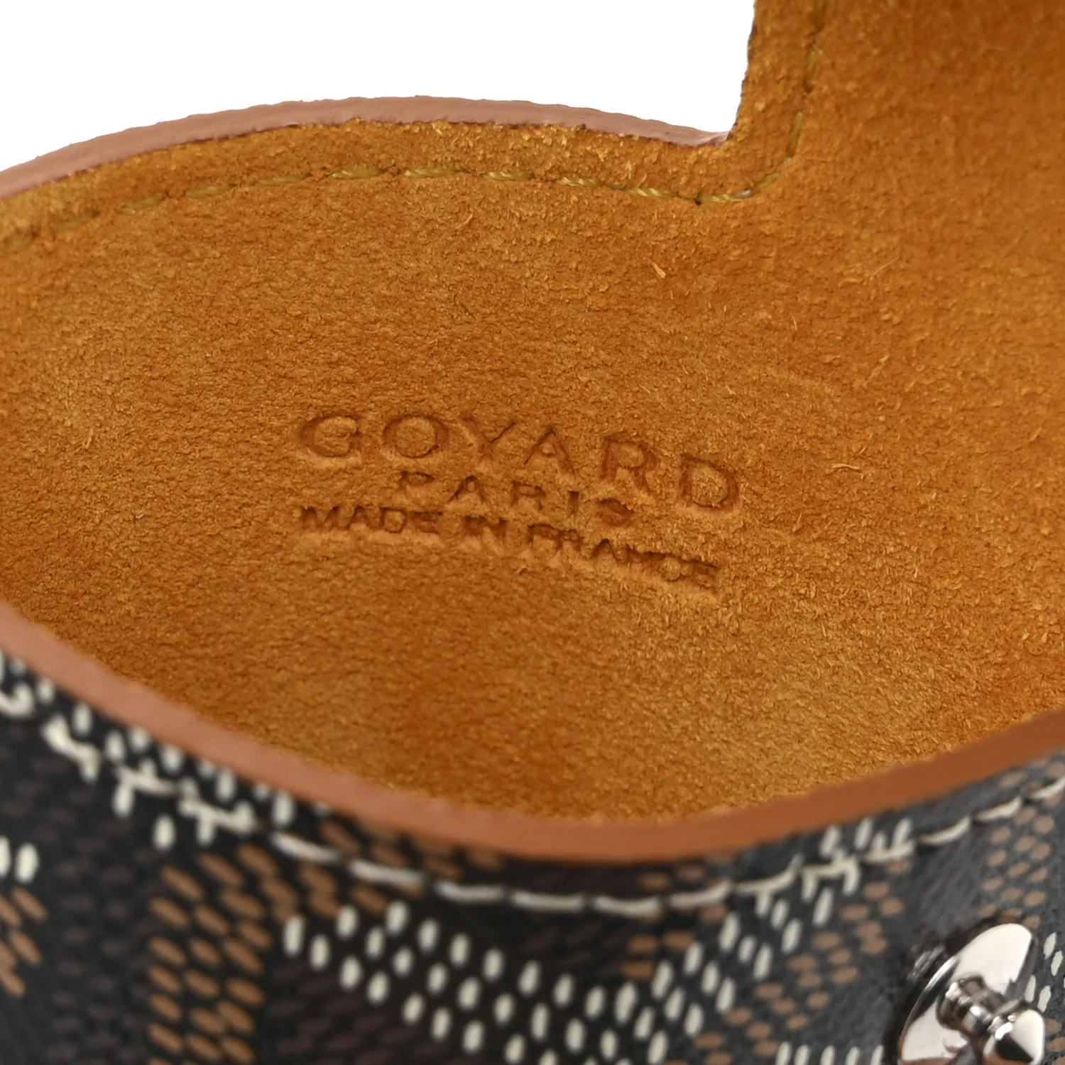Goyardine Montmartre Glasses Case Black Gold - Image 6