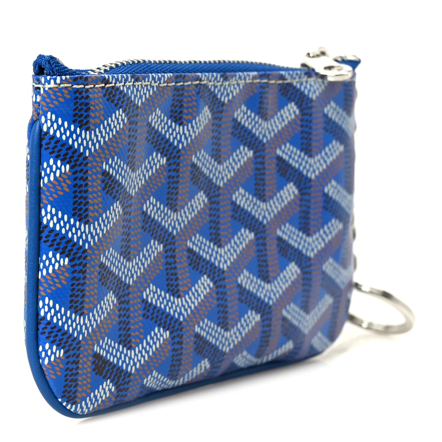 Goyardine Nano Senat Key Pouch Blue - Image 3