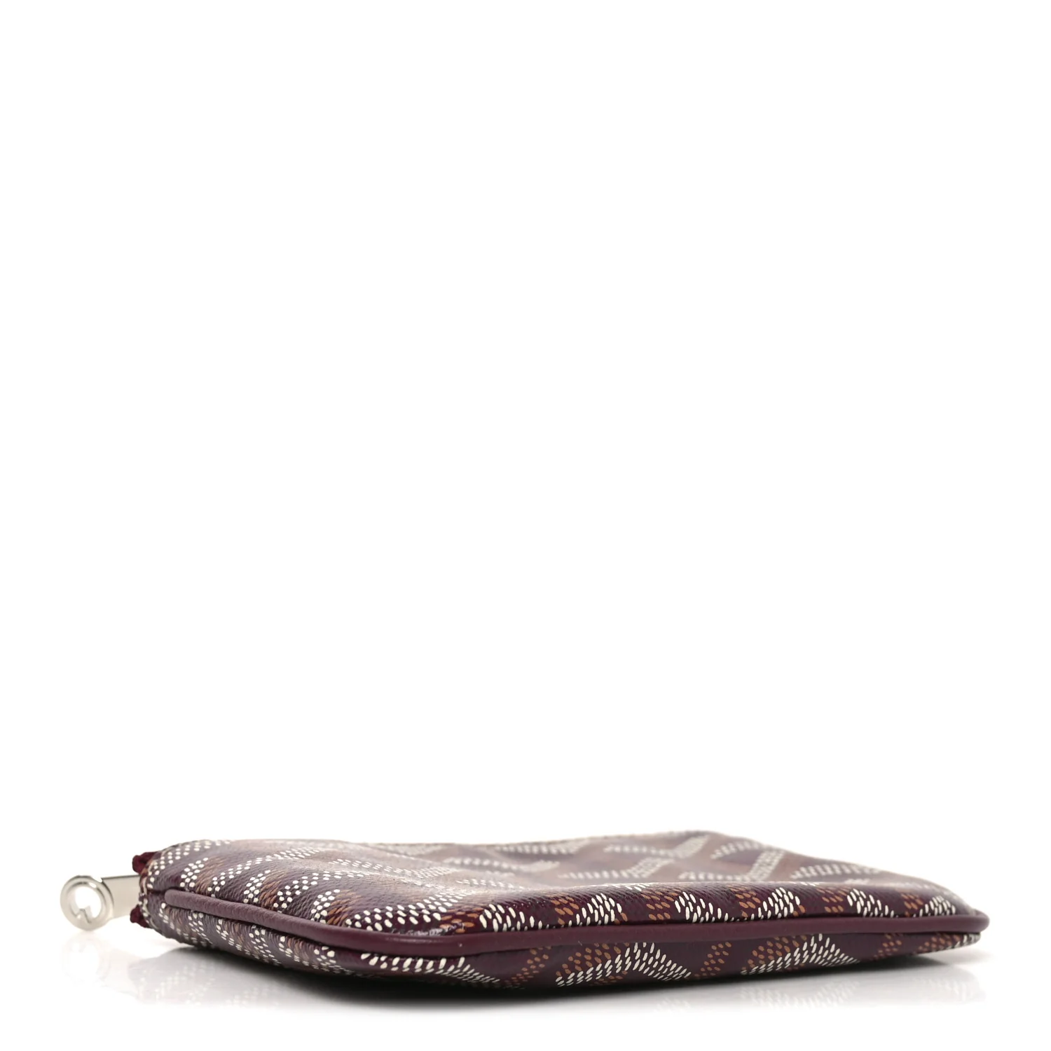 Goyardine Nano Senat Key Pouch Burgundy - Image 4