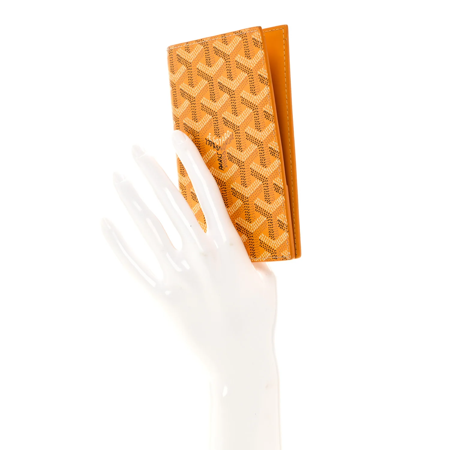 Goyardine Passport Wallet Yellow - Image 2