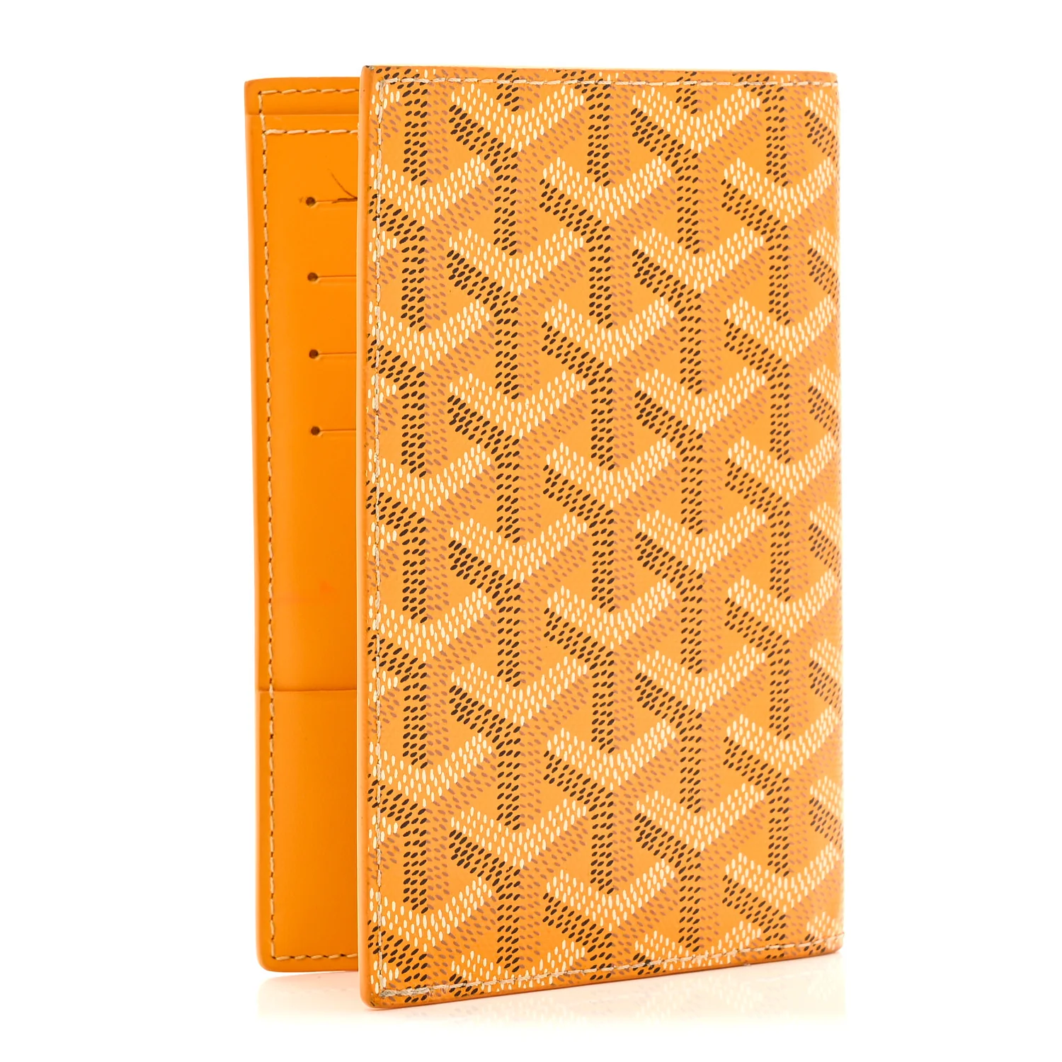 Goyardine Passport Wallet Yellow - Image 3