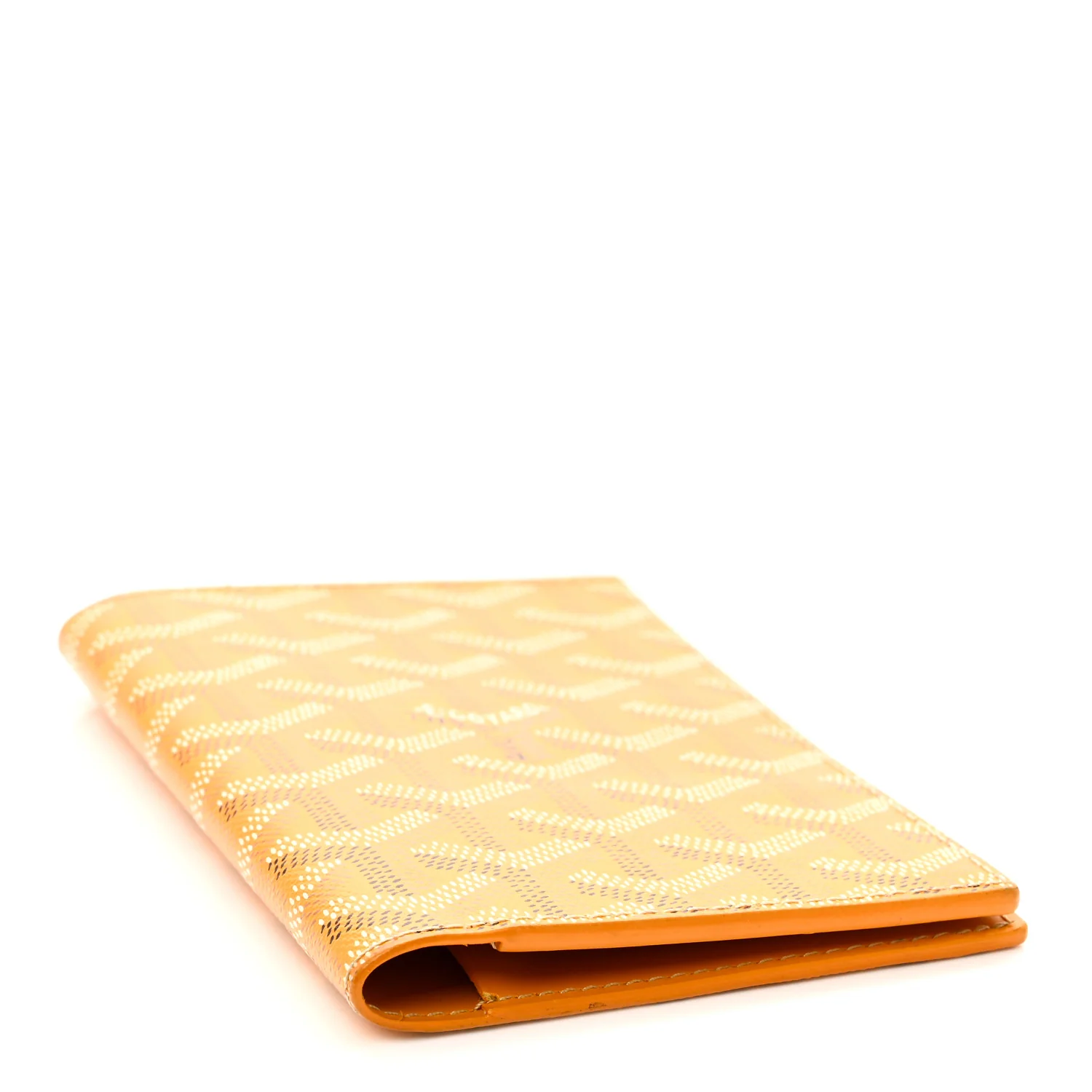 Goyardine Passport Wallet Yellow - Image 4