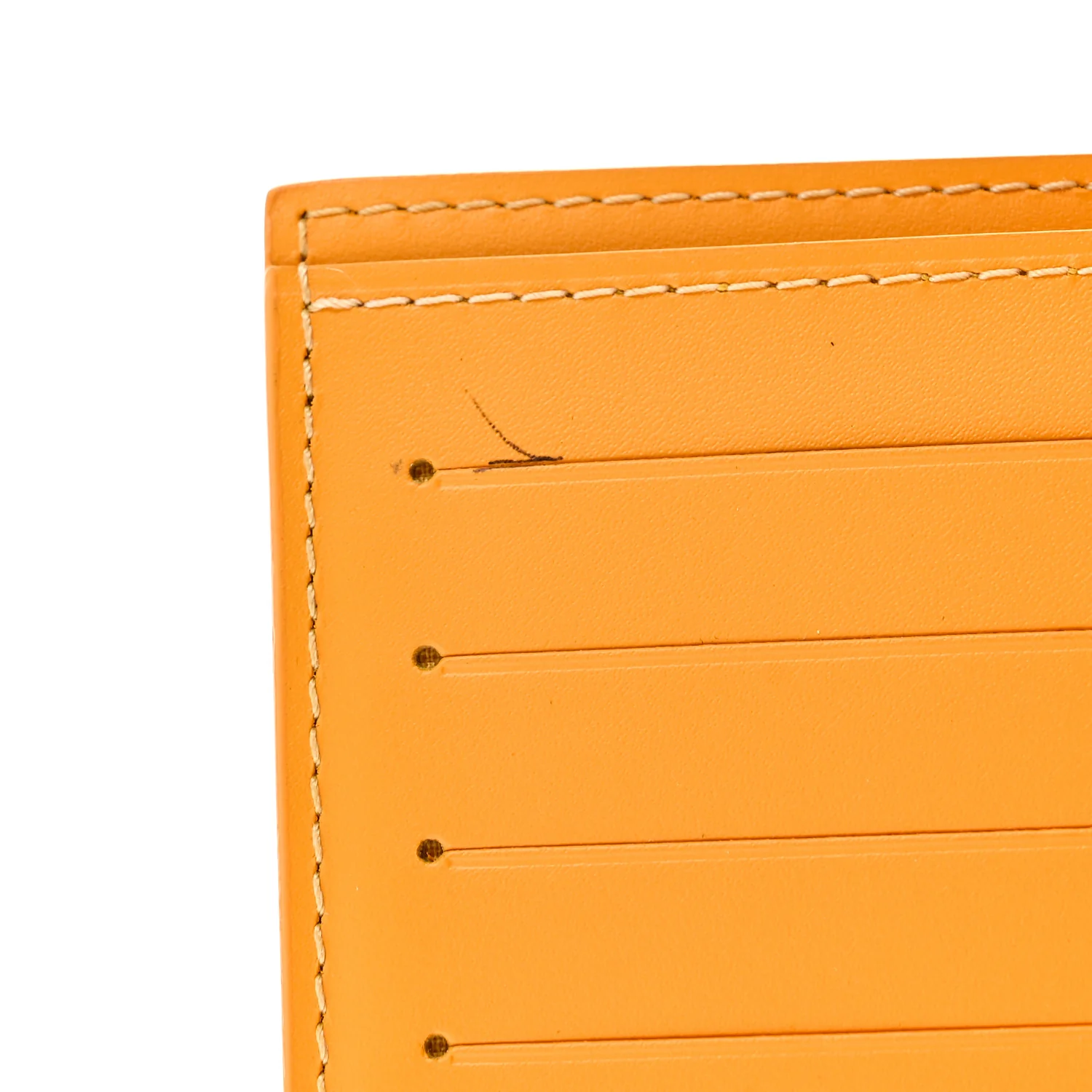 Goyardine Passport Wallet Yellow - Image 8