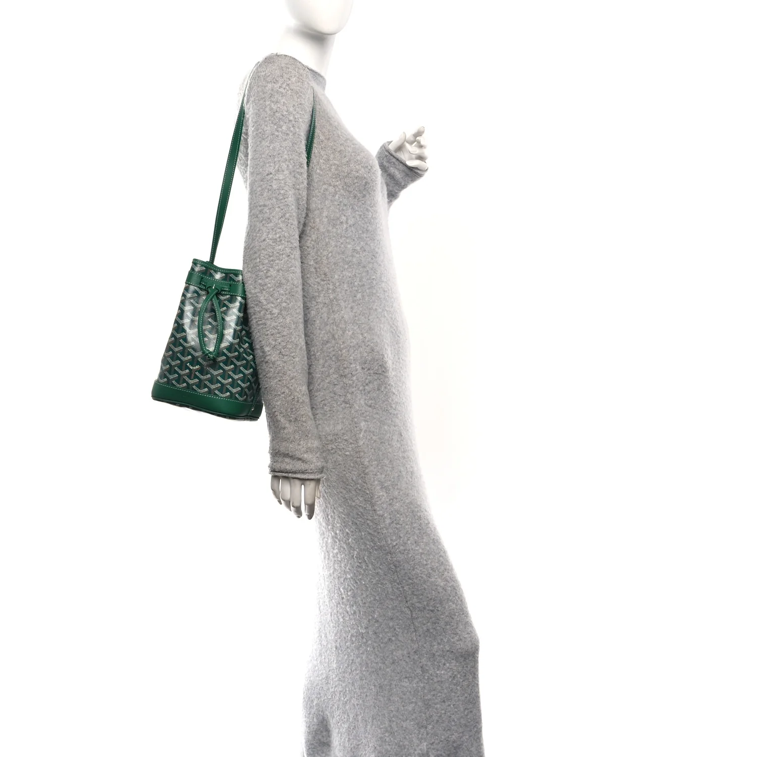 Goyardine Petit Flot Bucket Bag PM Green - Image 2