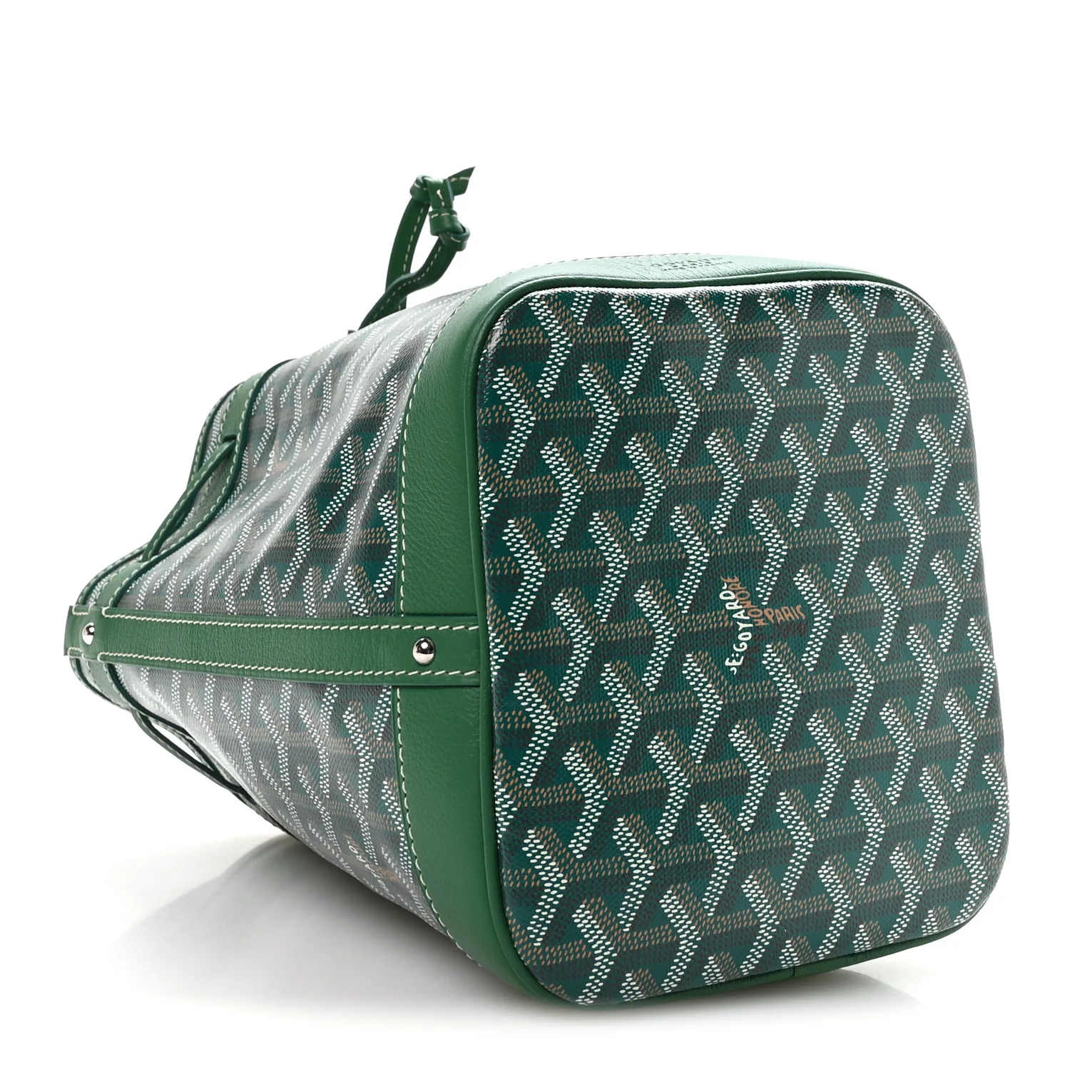 Goyardine Petit Flot Bucket Bag PM Green - Image 4