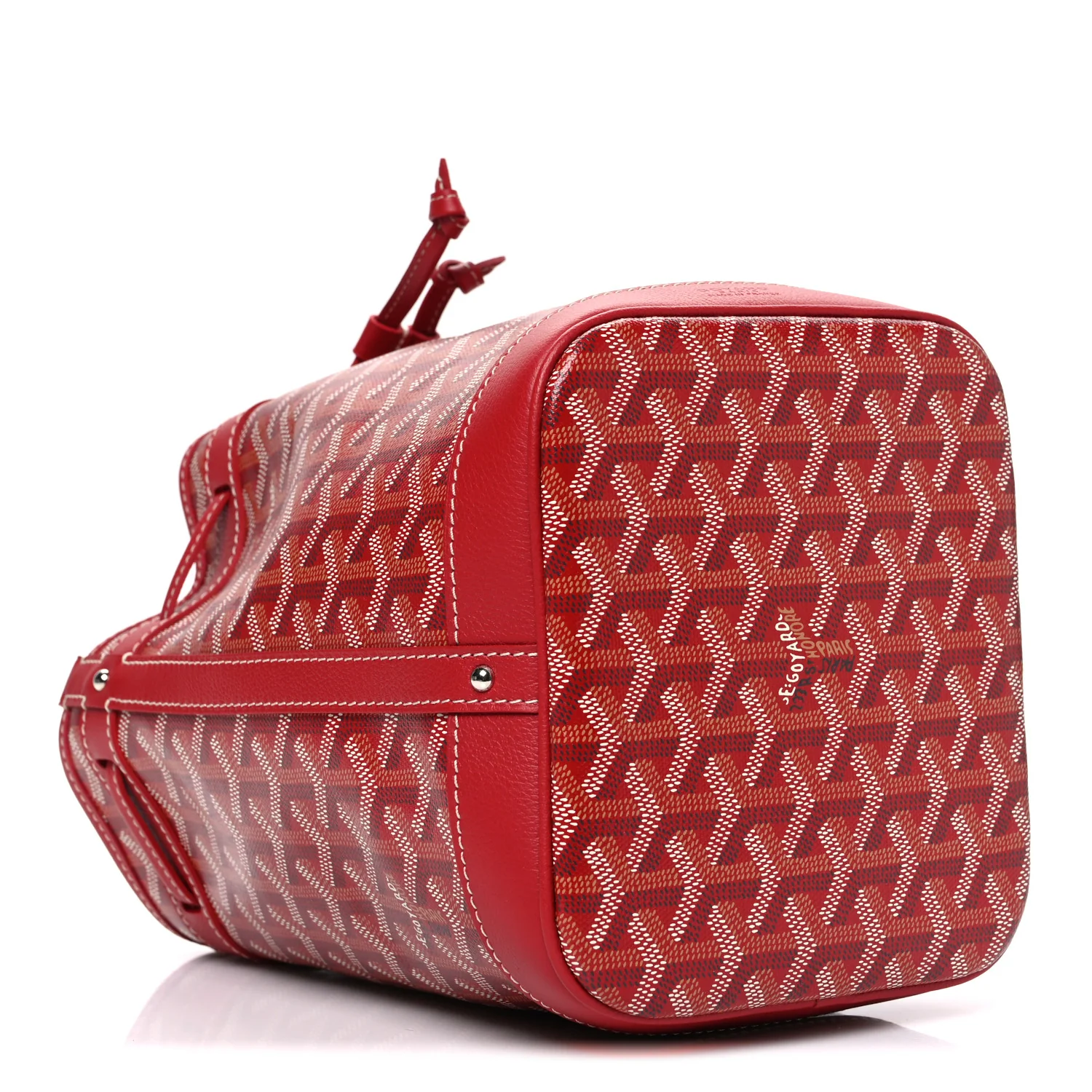 Goyardine Petit Flot Bucket Bag PM Red - Image 4