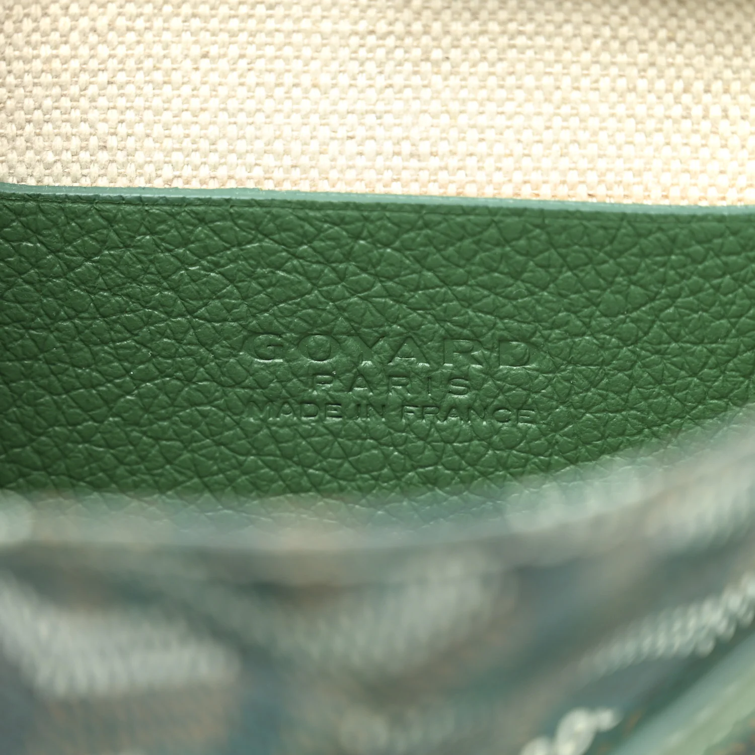 Goyardine Plumet Wallet Clutch Green - Image 8