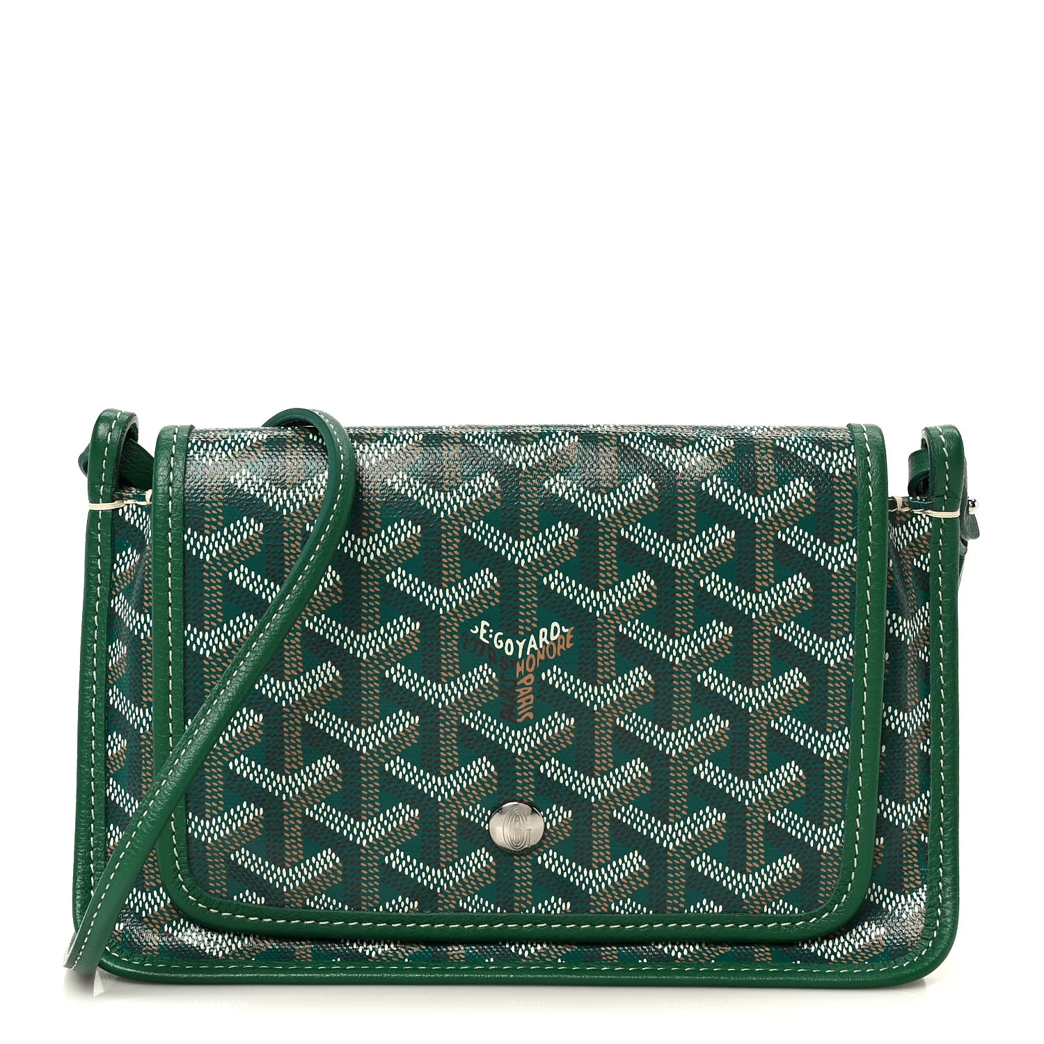 Goyardine Plumet Wallet Clutch Green