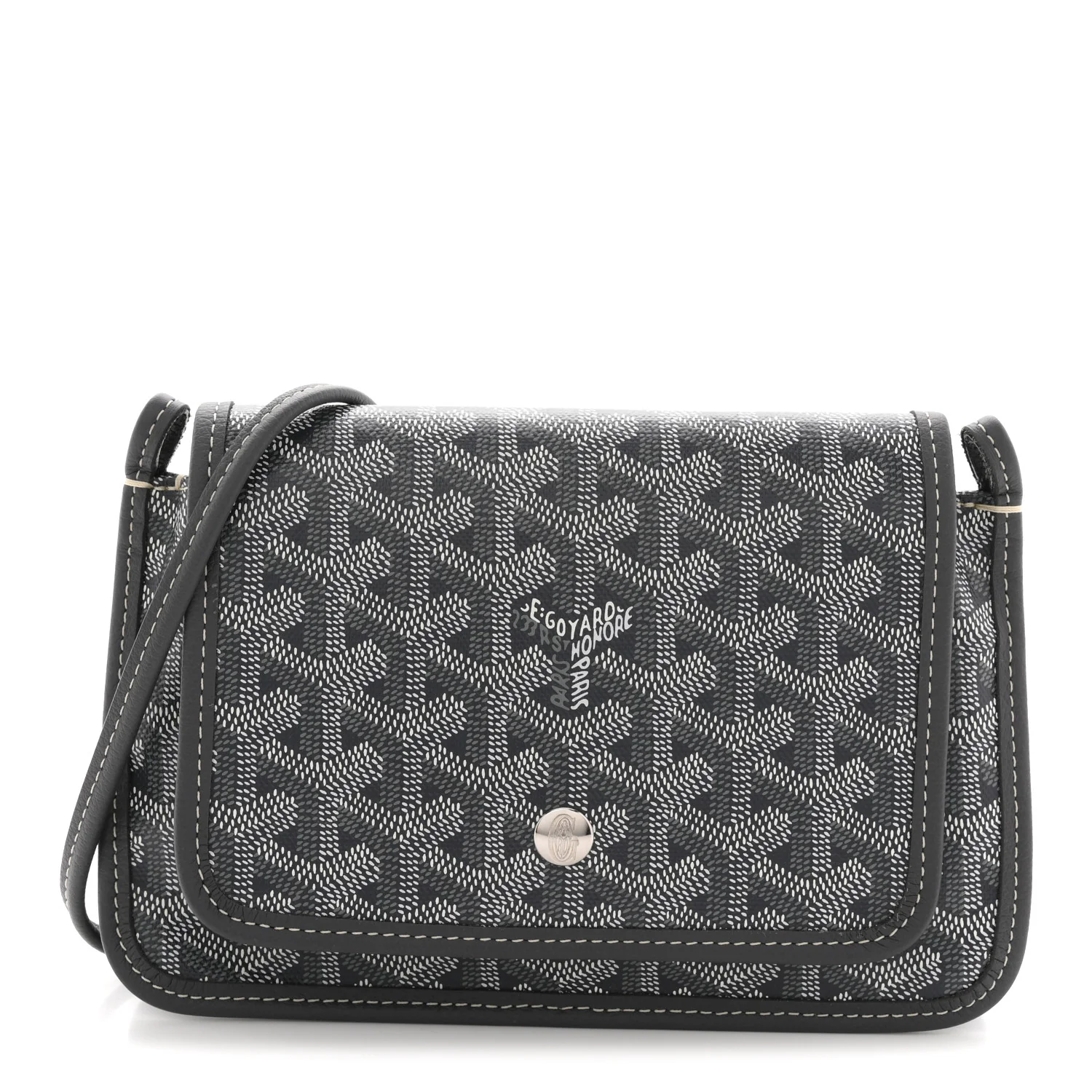 Goyardine Plumet Wallet Clutch Grey