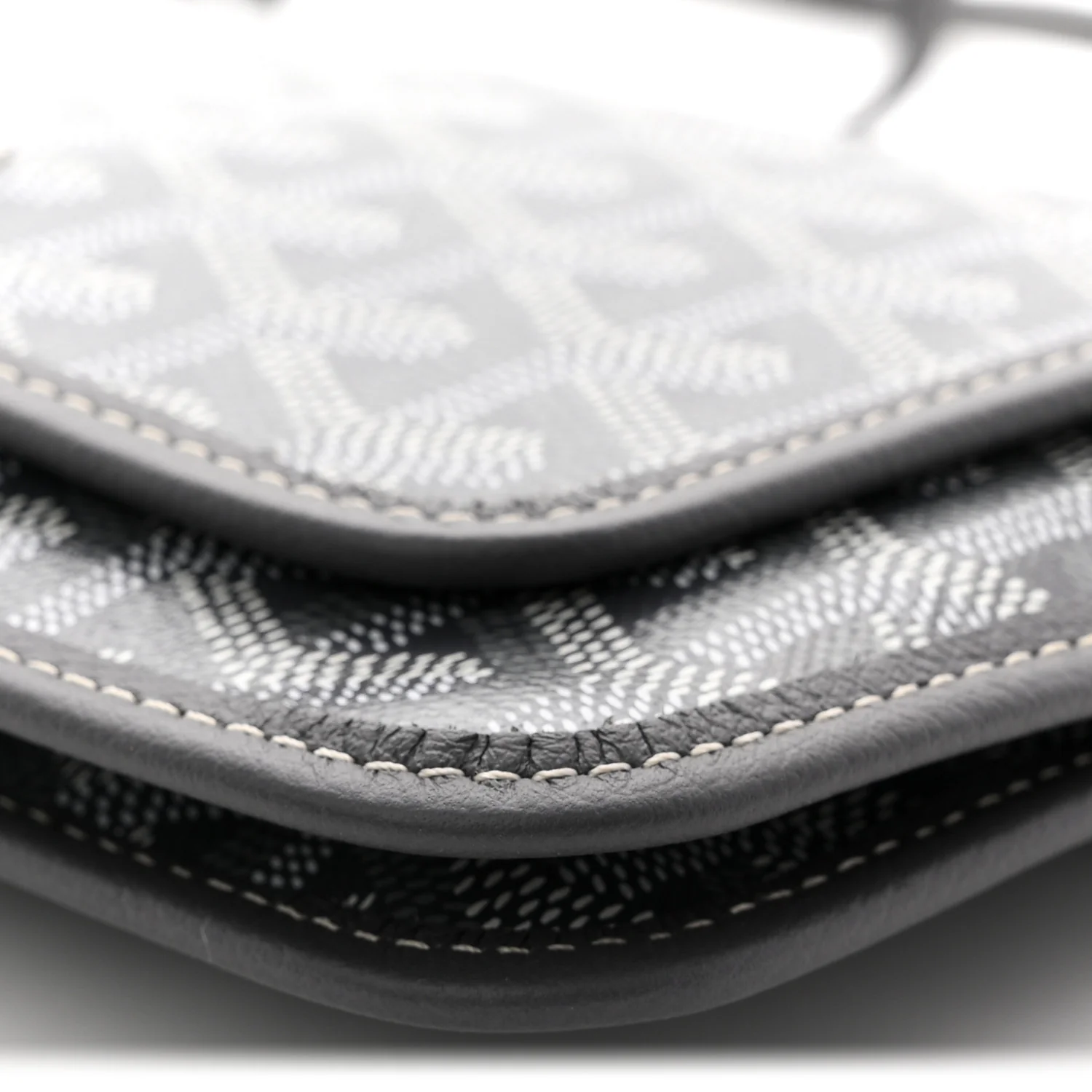 Goyardine Plumet Wallet Clutch Grey - Image 10