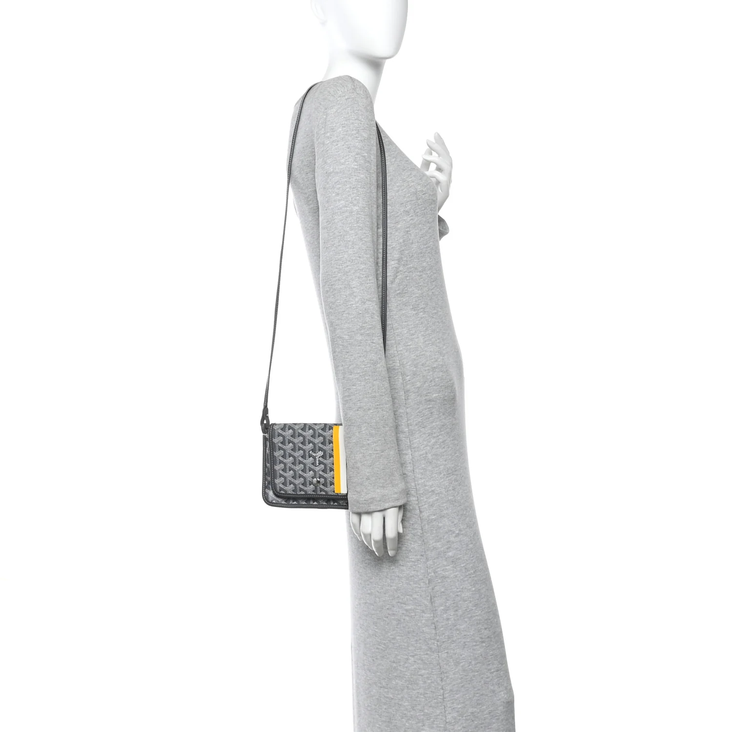 Goyardine Plumet Wallet Clutch Grey - Image 2
