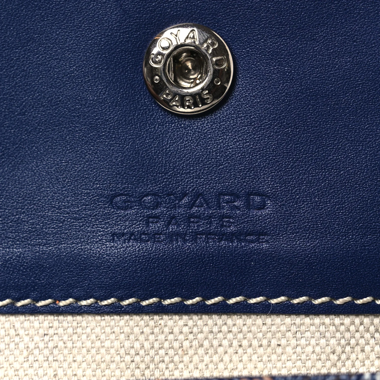 Goyardine Pouch Navy - Image 6