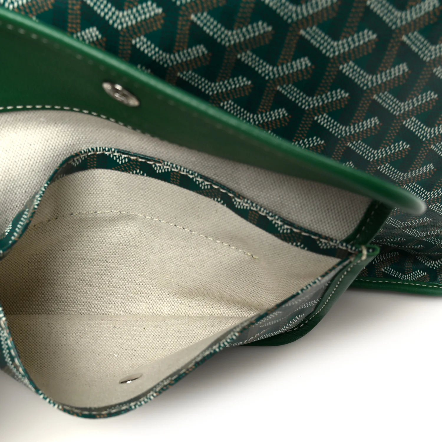 Goyardine Reversible Anjou GM Green - Image 11