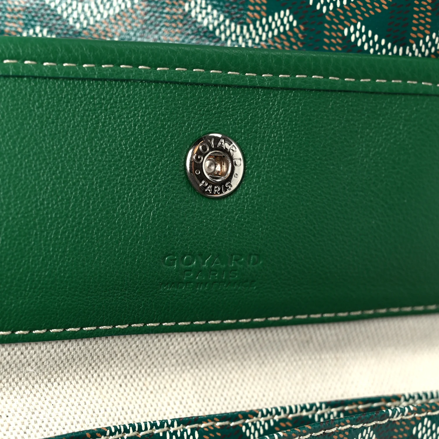 Goyardine Reversible Anjou GM Green - Image 12