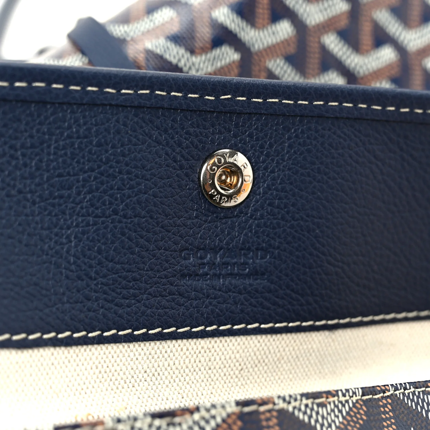 Goyardine Reversible Anjou PM Navy - Image 13