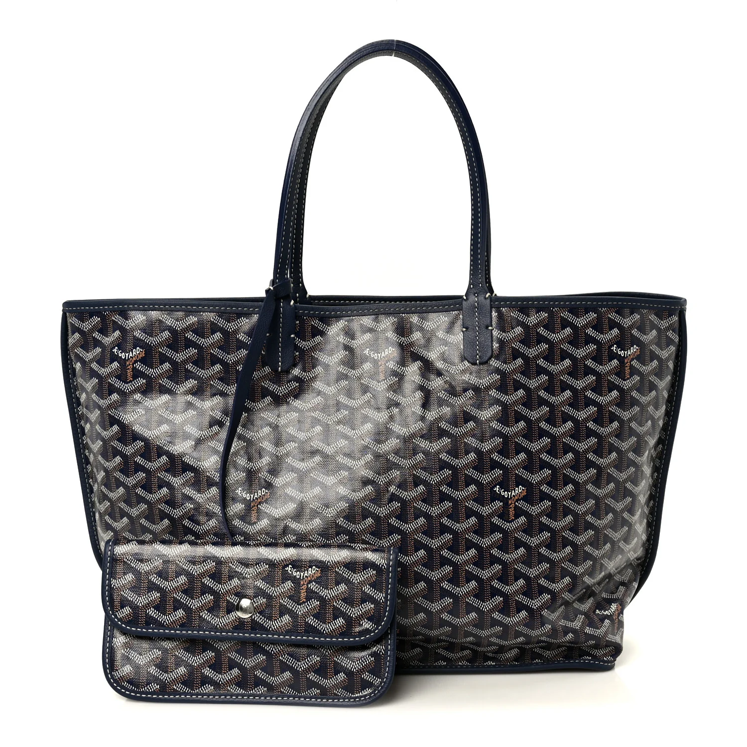 Goyardine Reversible Anjou PM Navy - Image 3
