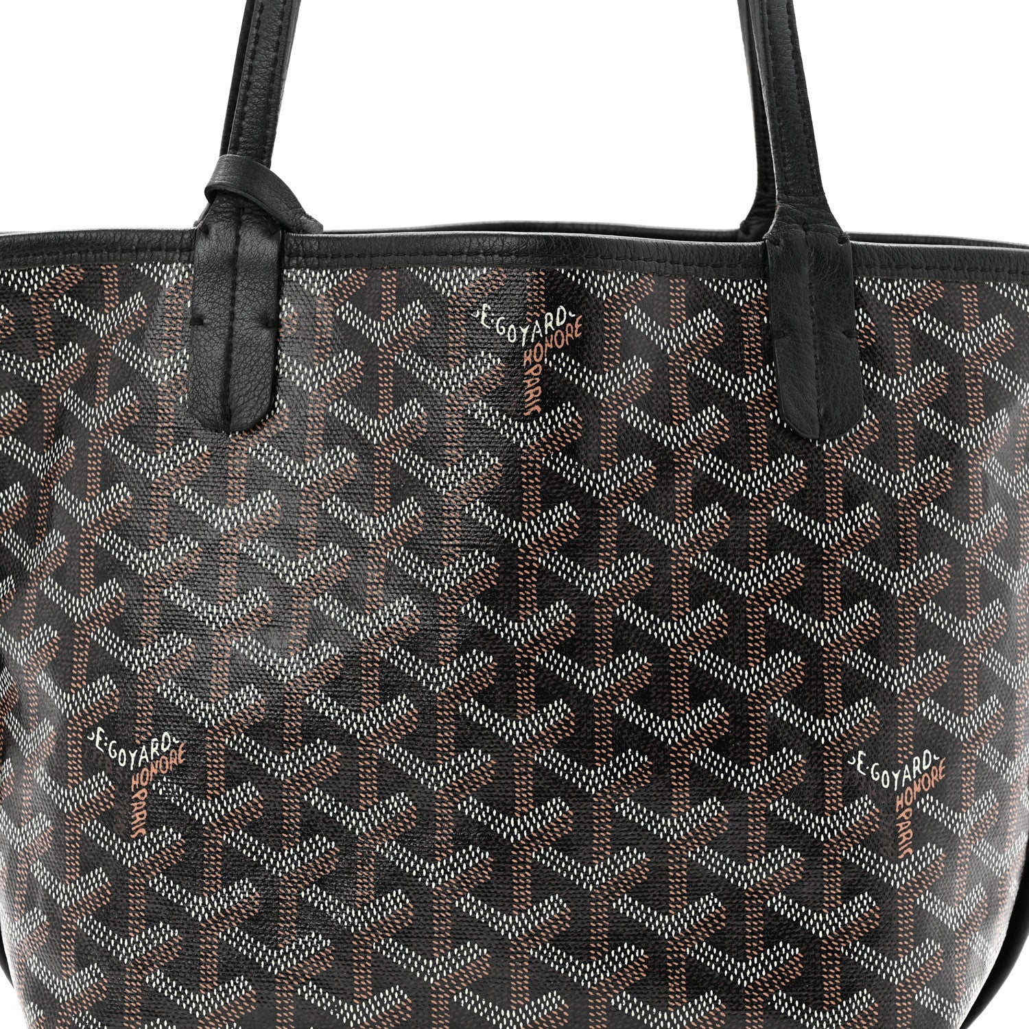 Goyardine Reversible Mini Anjou Black - Image 14