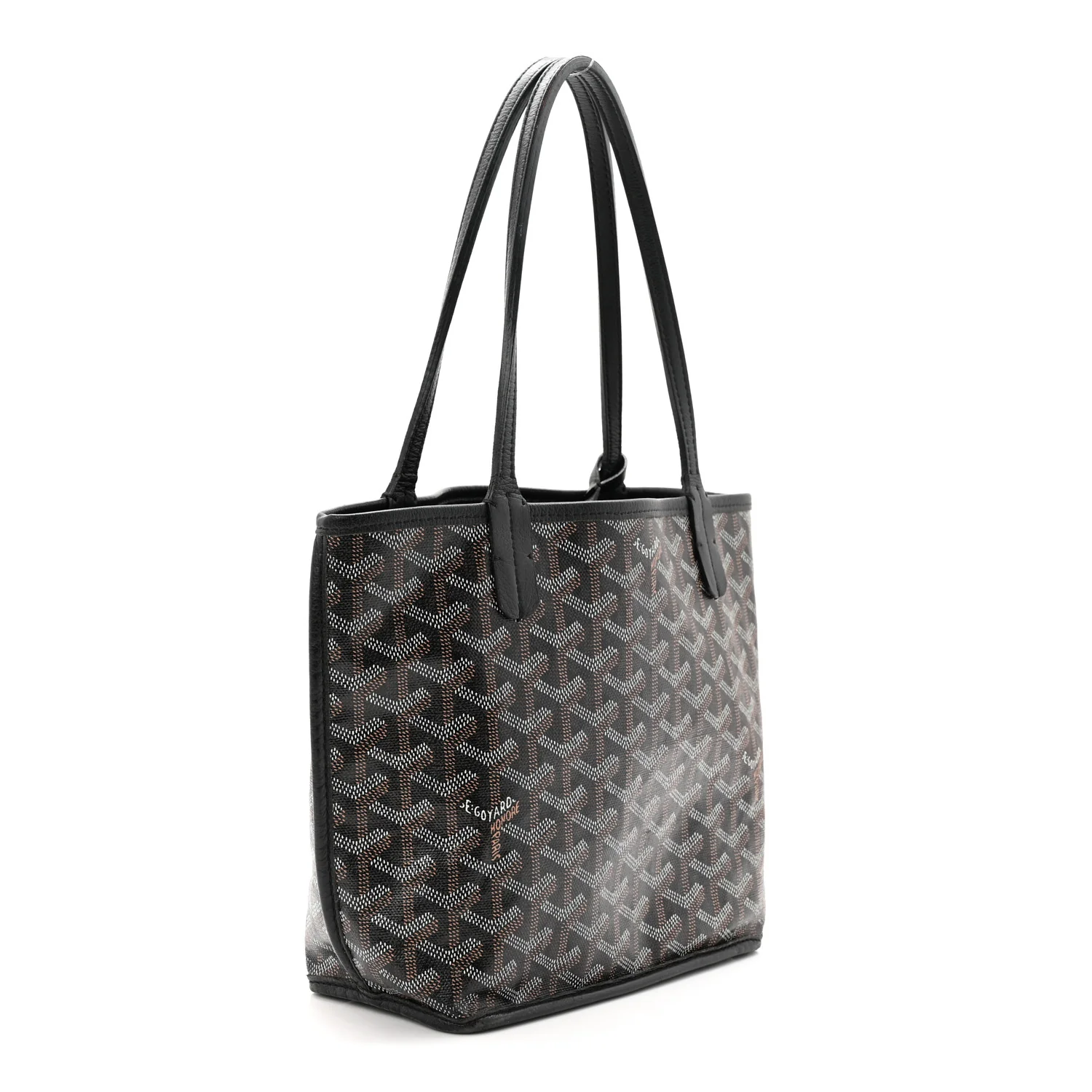 Goyardine Reversible Mini Anjou Black - Image 6
