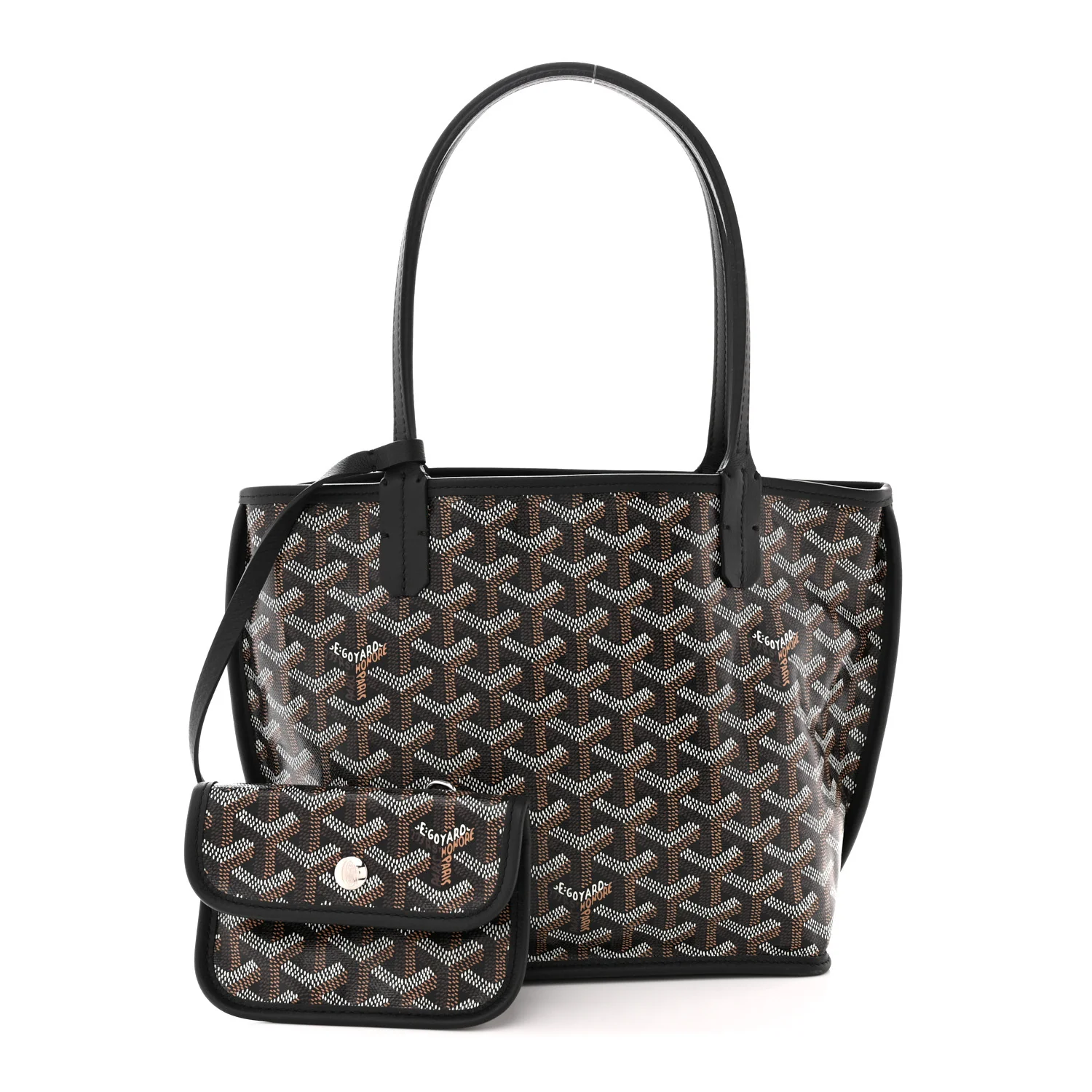 Goyardine Reversible Mini Anjou Black - Image 4