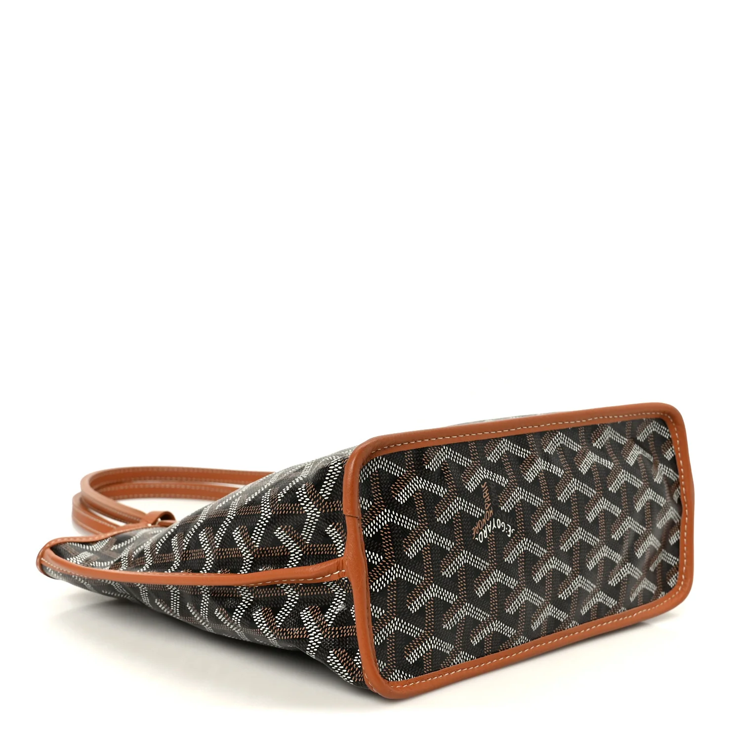 Goyardine Reversible Mini Anjou Black Gold - Image 7
