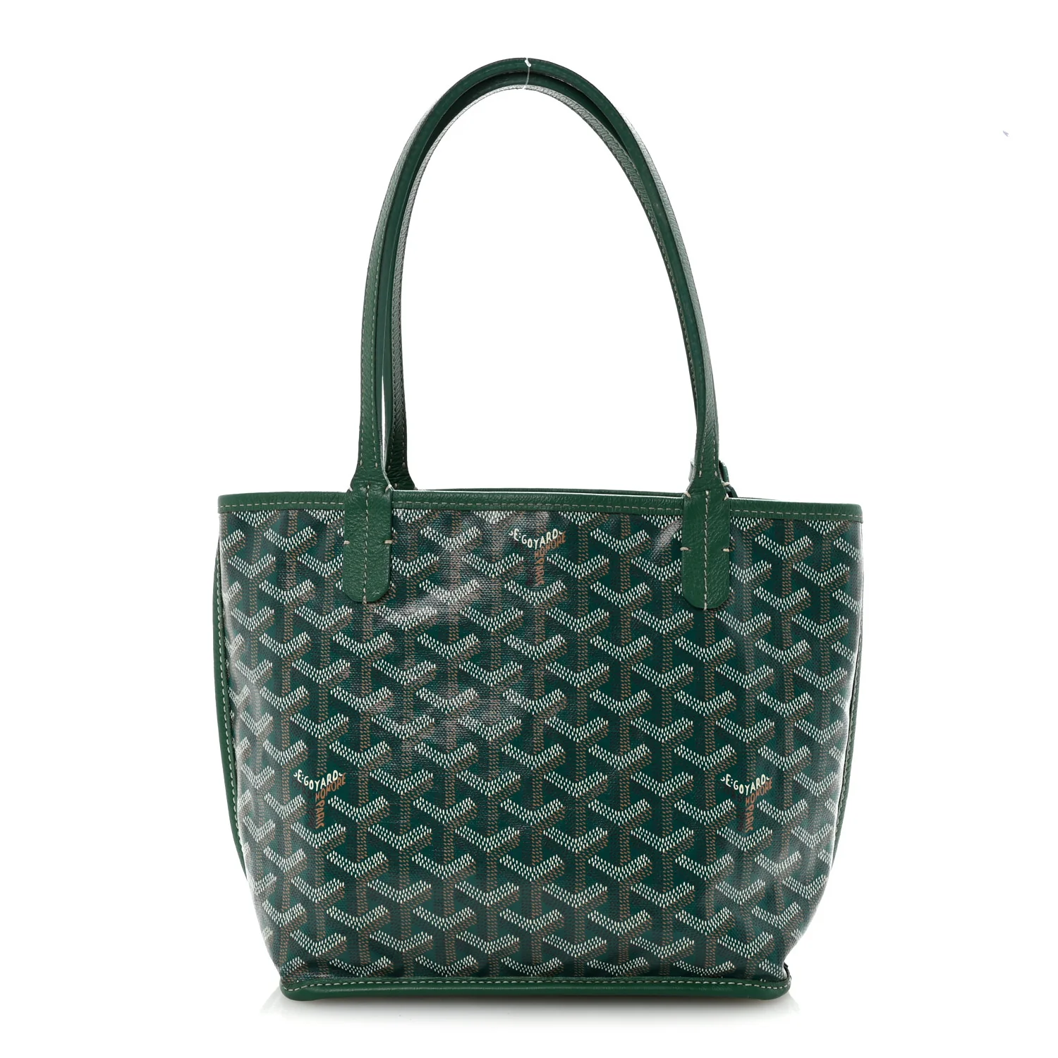 Goyardine Reversible Mini Anjou Green