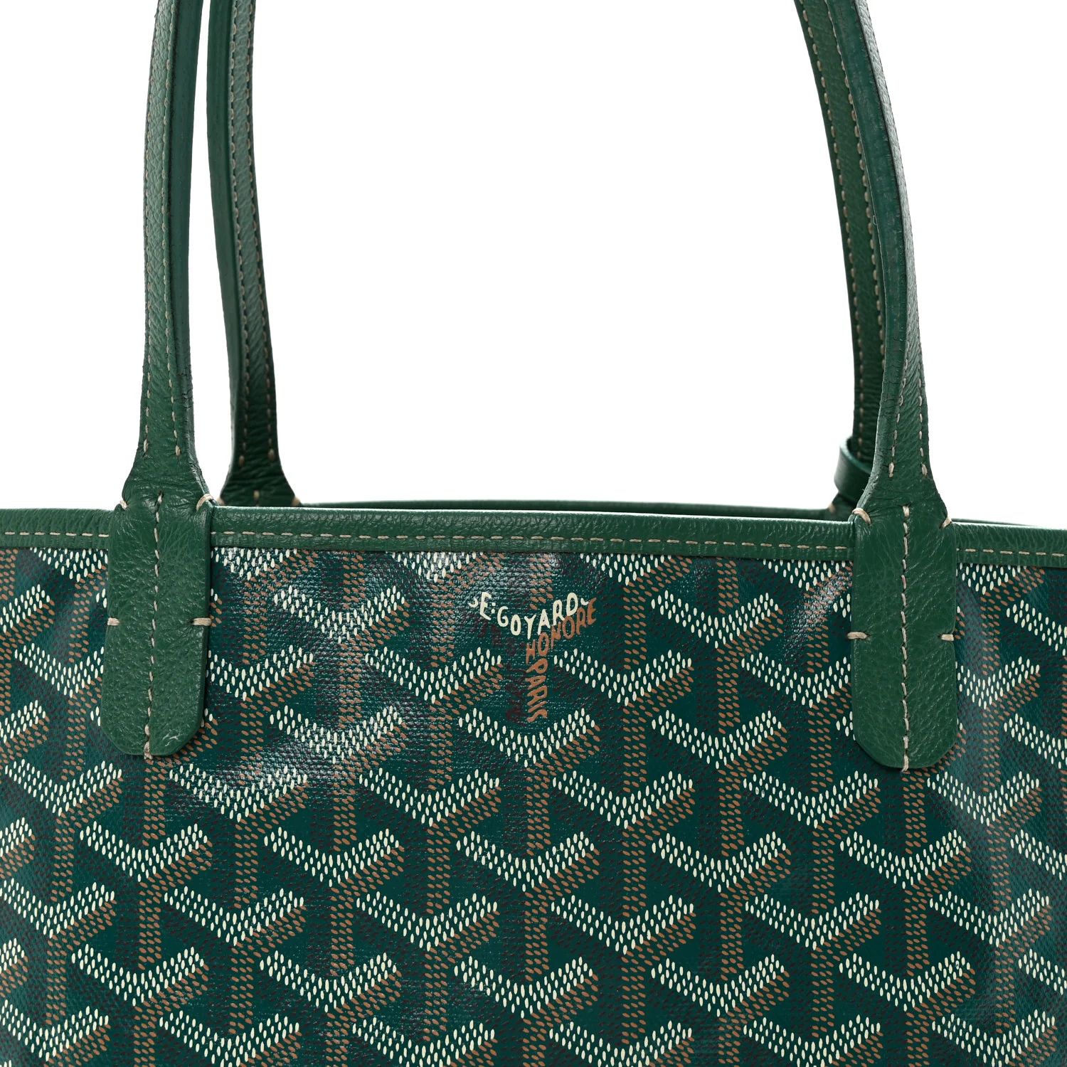 Goyardine Reversible Mini Anjou Green - Image 13