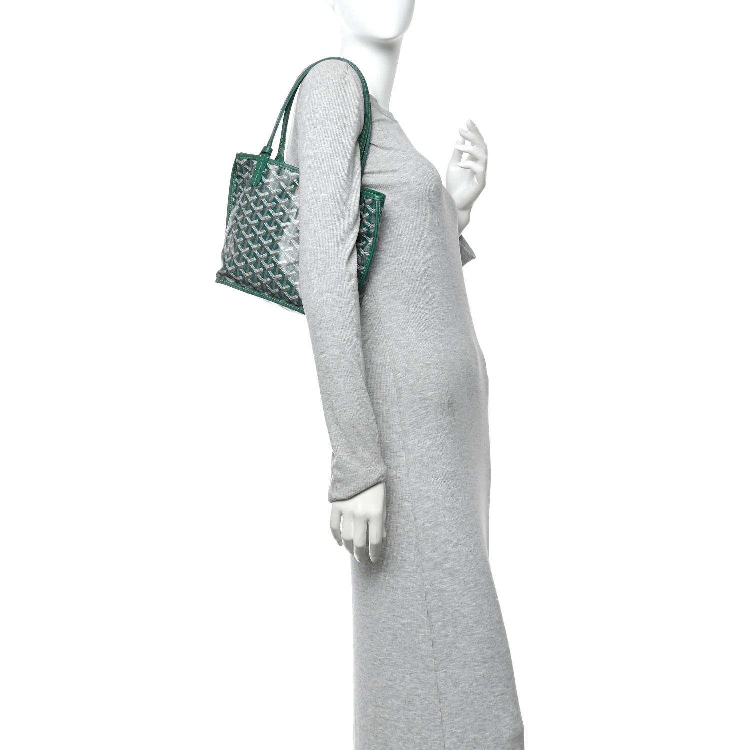 Goyardine Reversible Mini Anjou Green - Image 2