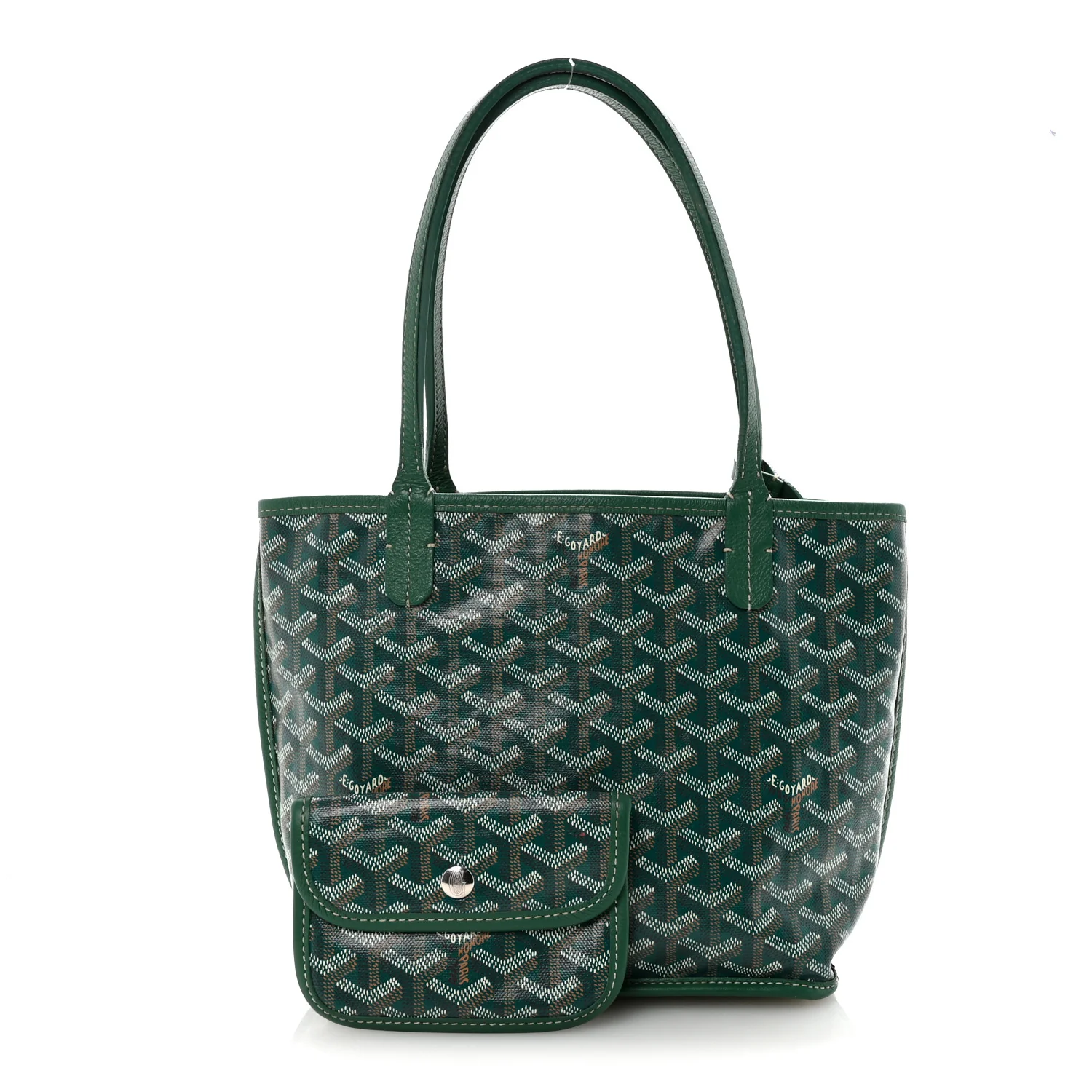 Goyardine Reversible Mini Anjou Green - Image 4