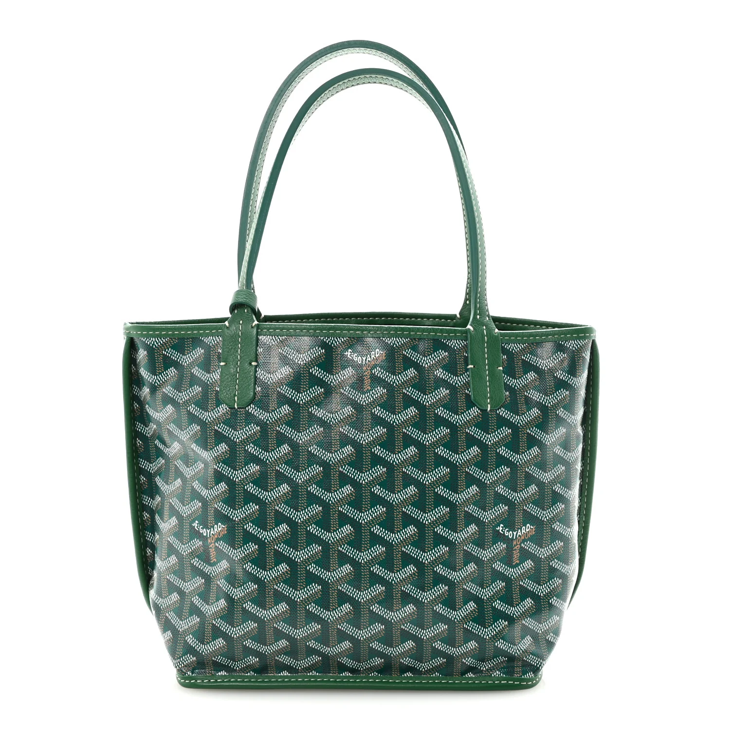 Goyardine Reversible Mini Anjou Green