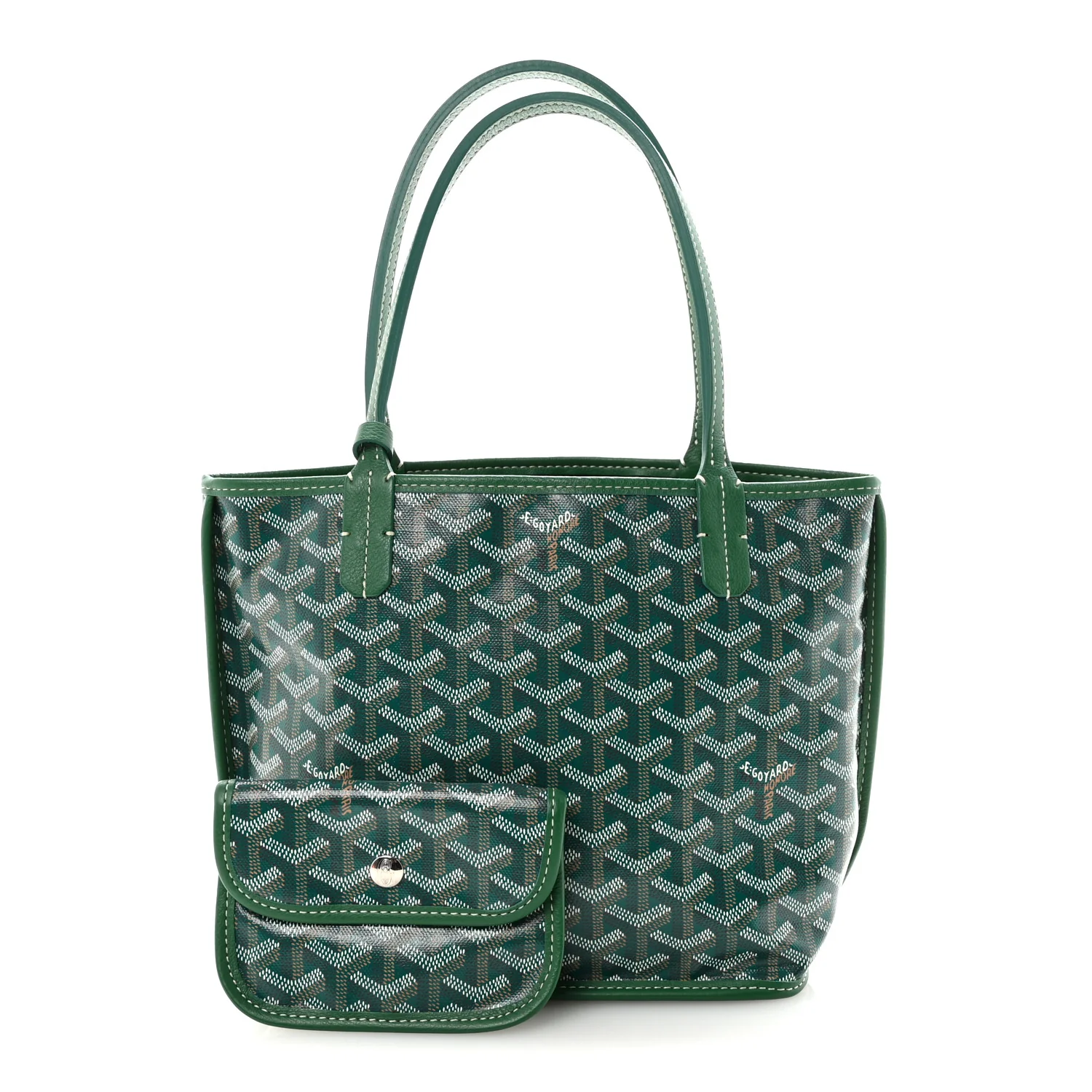 Goyardine Reversible Mini Anjou Green - Image 3