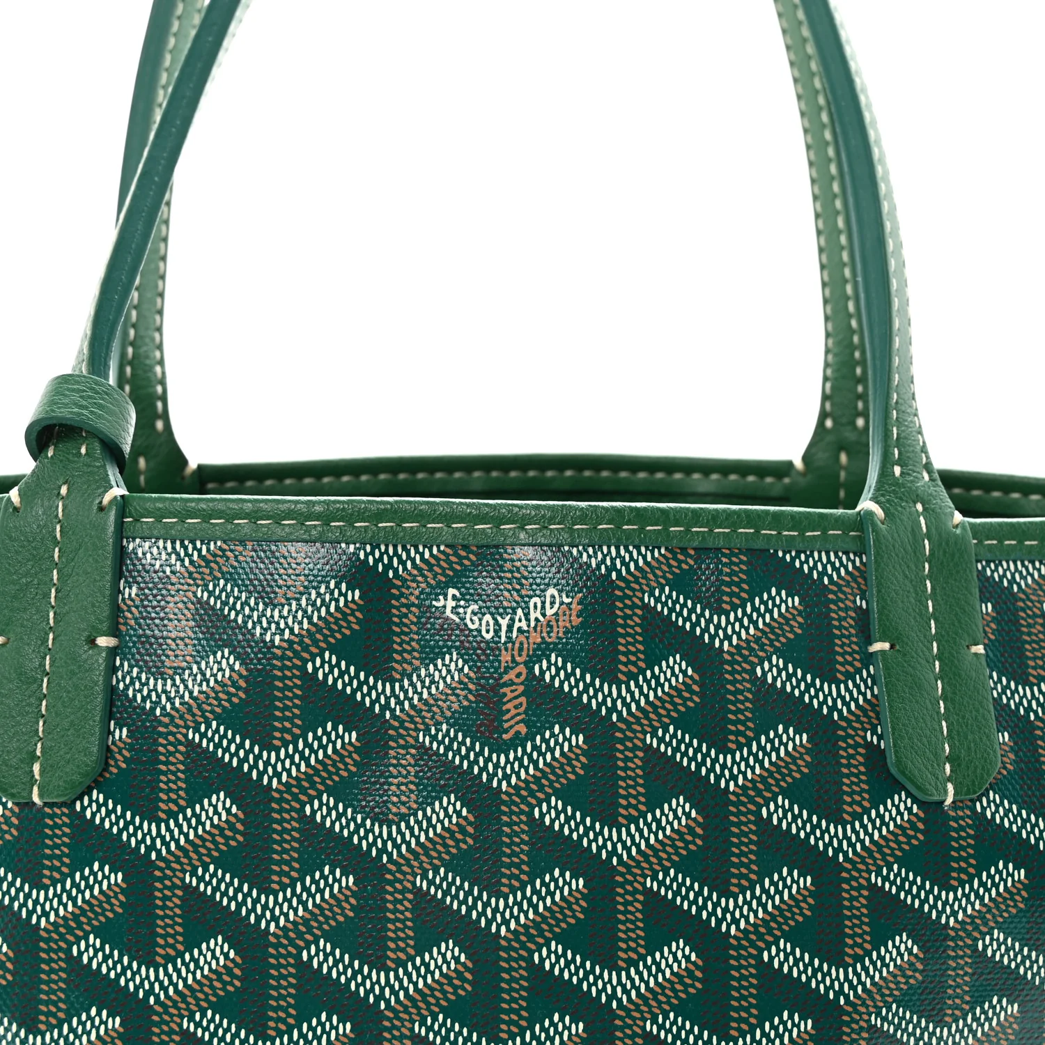 Goyardine Reversible Mini Anjou Green - Image 8