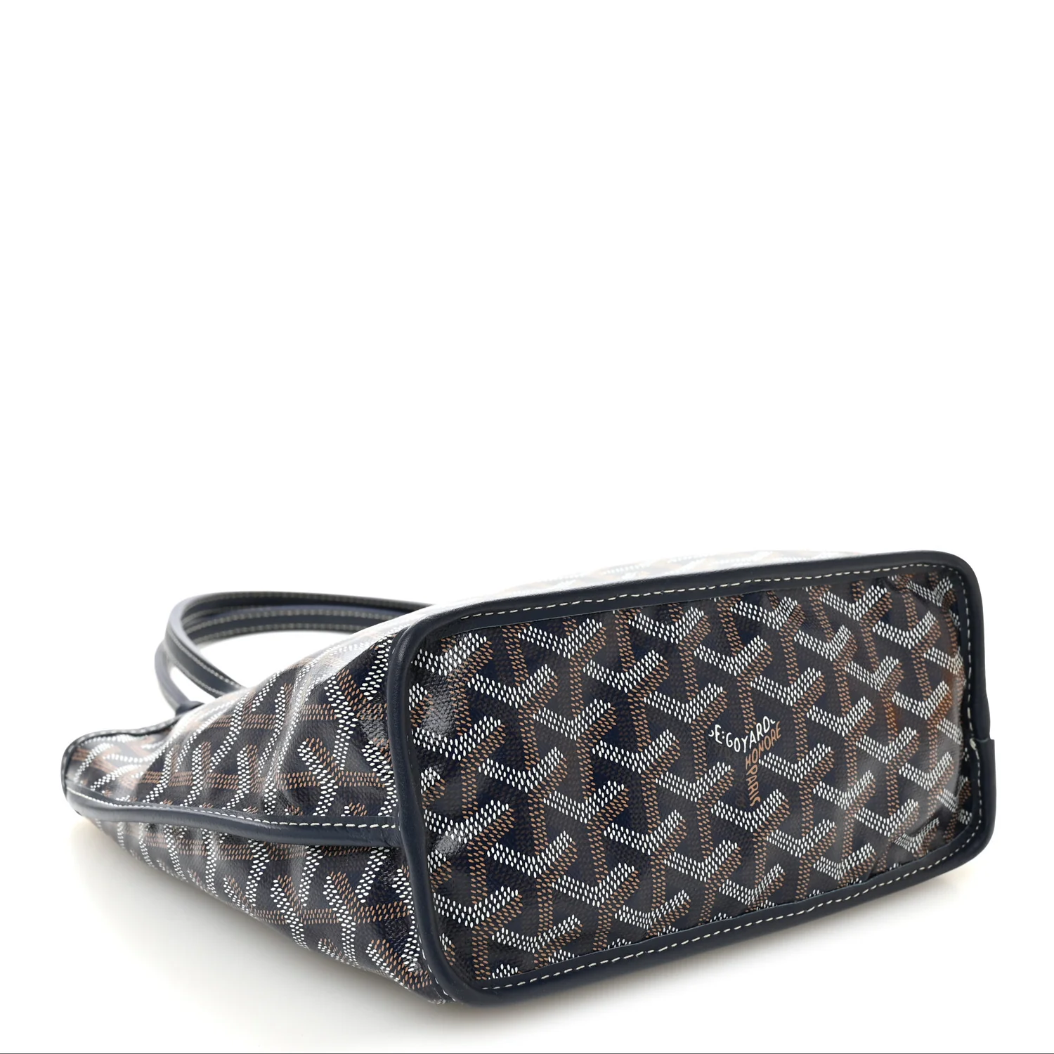 Goyardine Reversible Mini Anjou Navy - Image 7