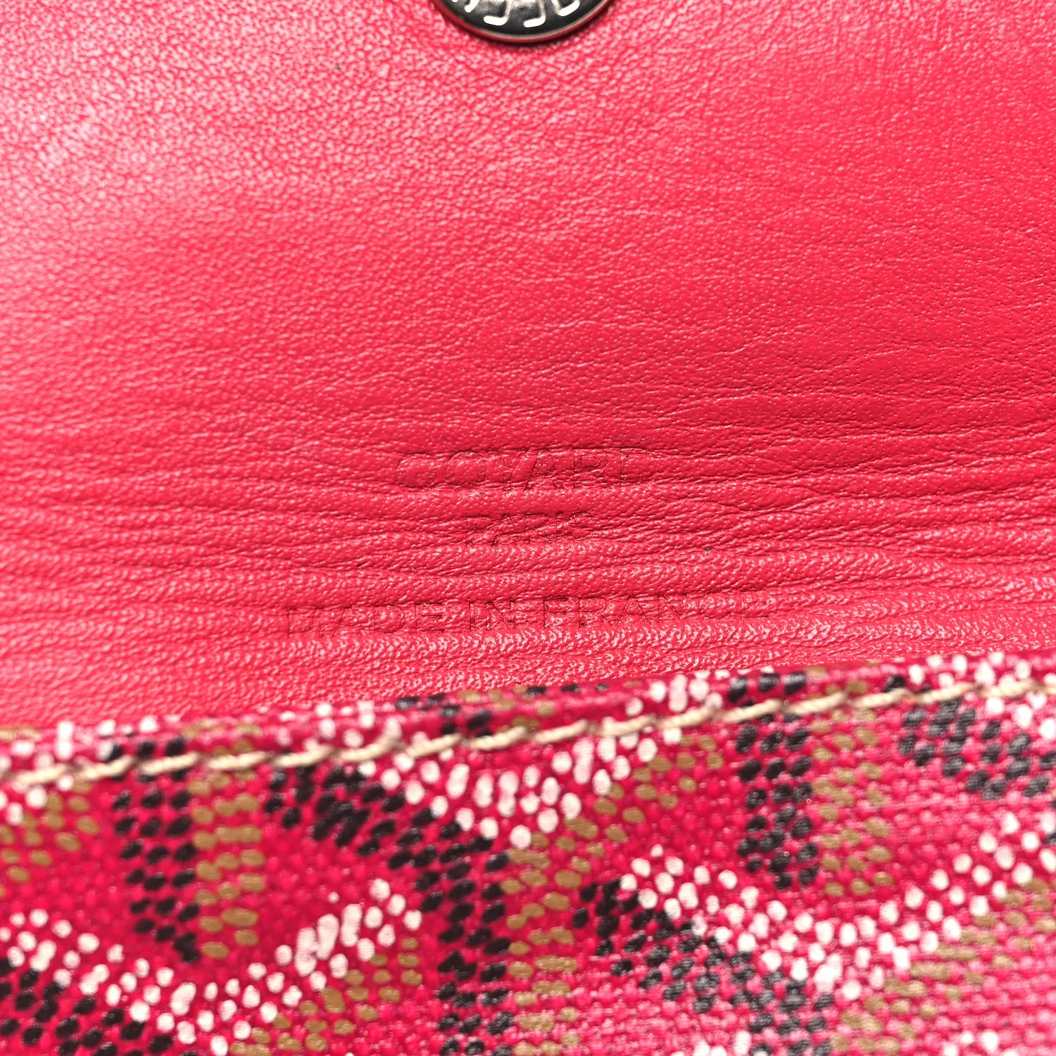 Goyardine Reversible Mini Anjou Red - Image 6