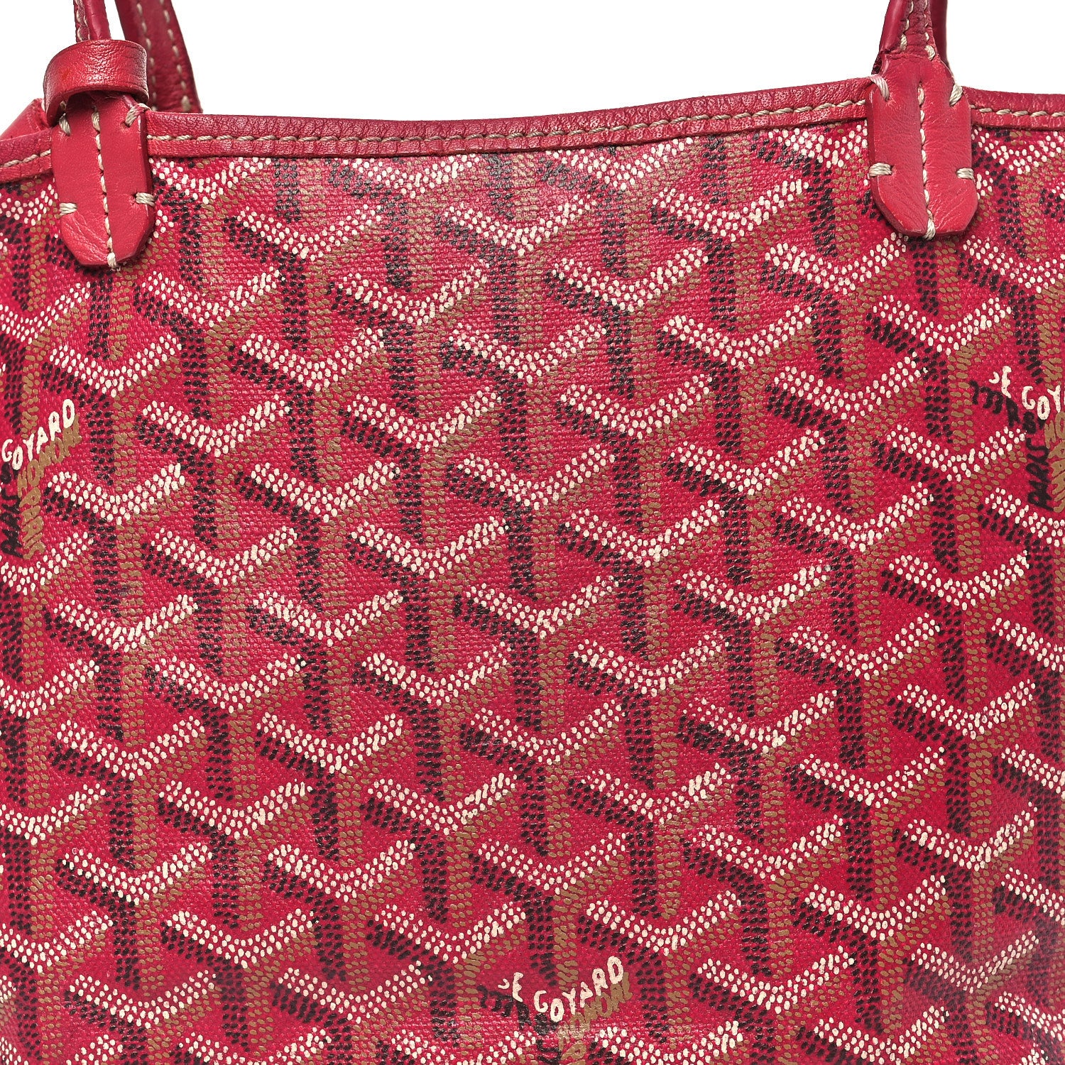 Goyardine Reversible Mini Anjou Red - Image 8