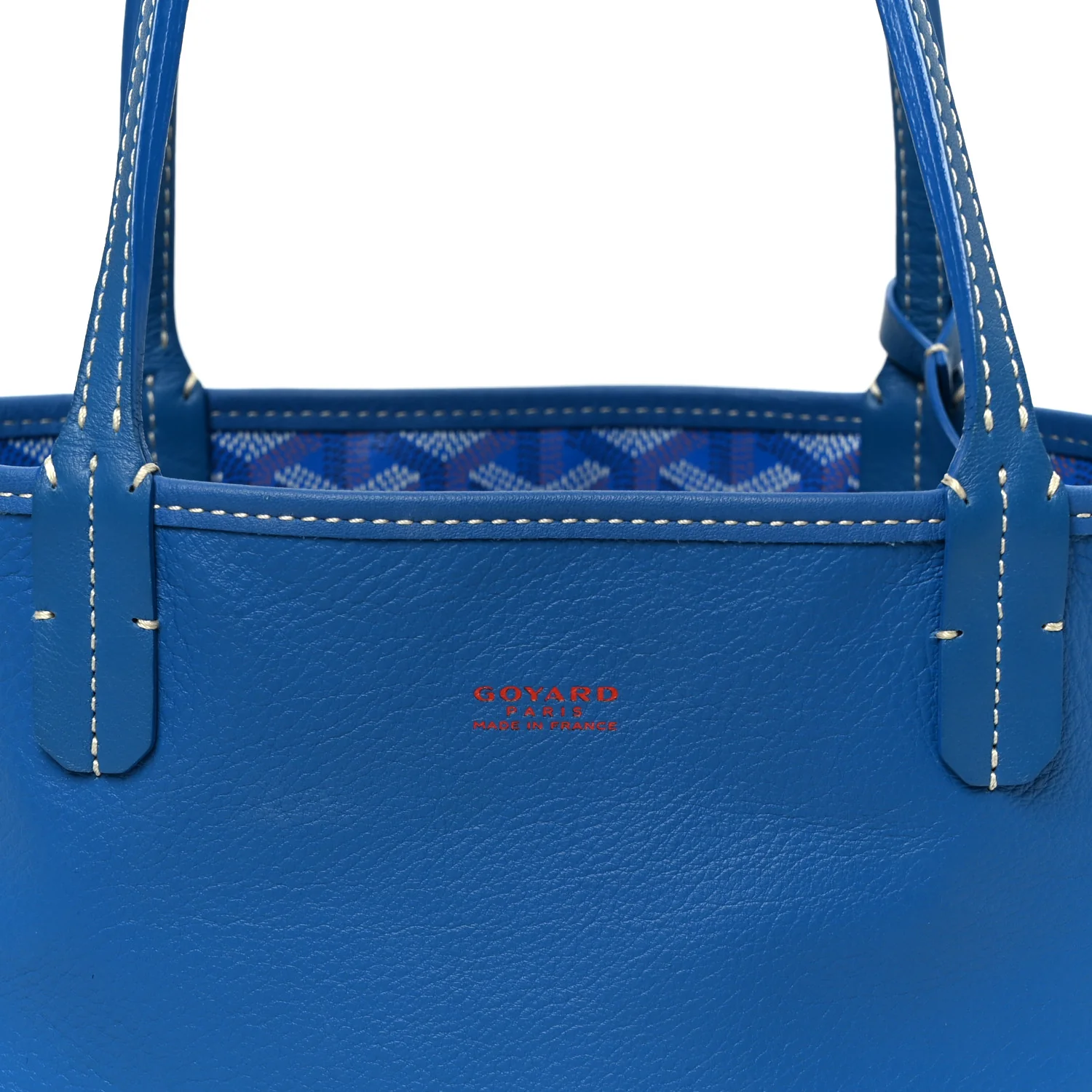 Goyardine Reversible Mini Anjou Sky Blue - Image 16